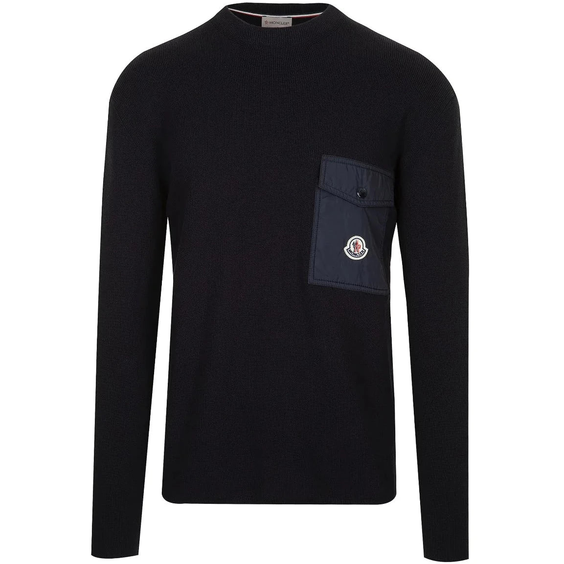 Moncler Men's Nylon Pocket Knitwear Sweater - Lightweight Winter Pullover for Casual Wear & Outdoor Activities