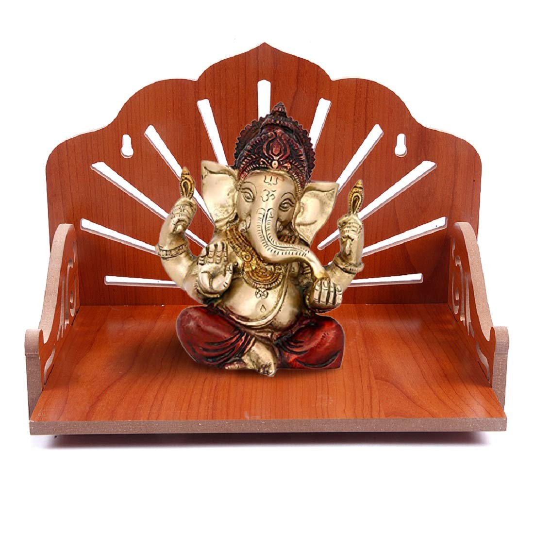 Handmade Wooden Pooja Mandir for Home - Traditional Indian Temple for Prayer & Worship | Perfect for Daily Puja, Meditation & Spiritual Decor
