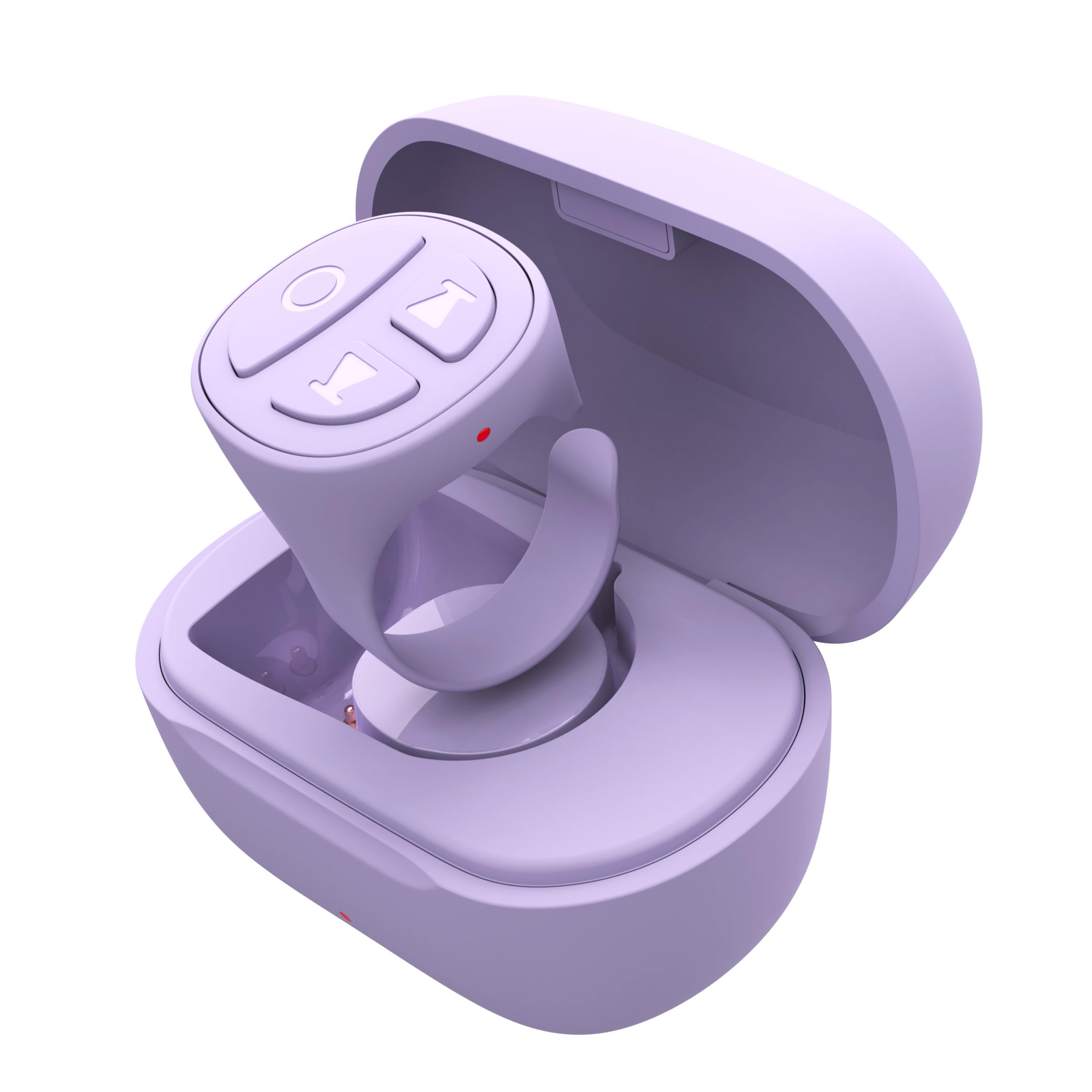 TikTok Scrolling Ring - Bluetooth Camera Remote Control for iPhone & Kindle App | Purple Wireless Page Turner for Social Media Videos, Reading eBooks (D02 Model) - Perfect for Content Creators & Book Lovers