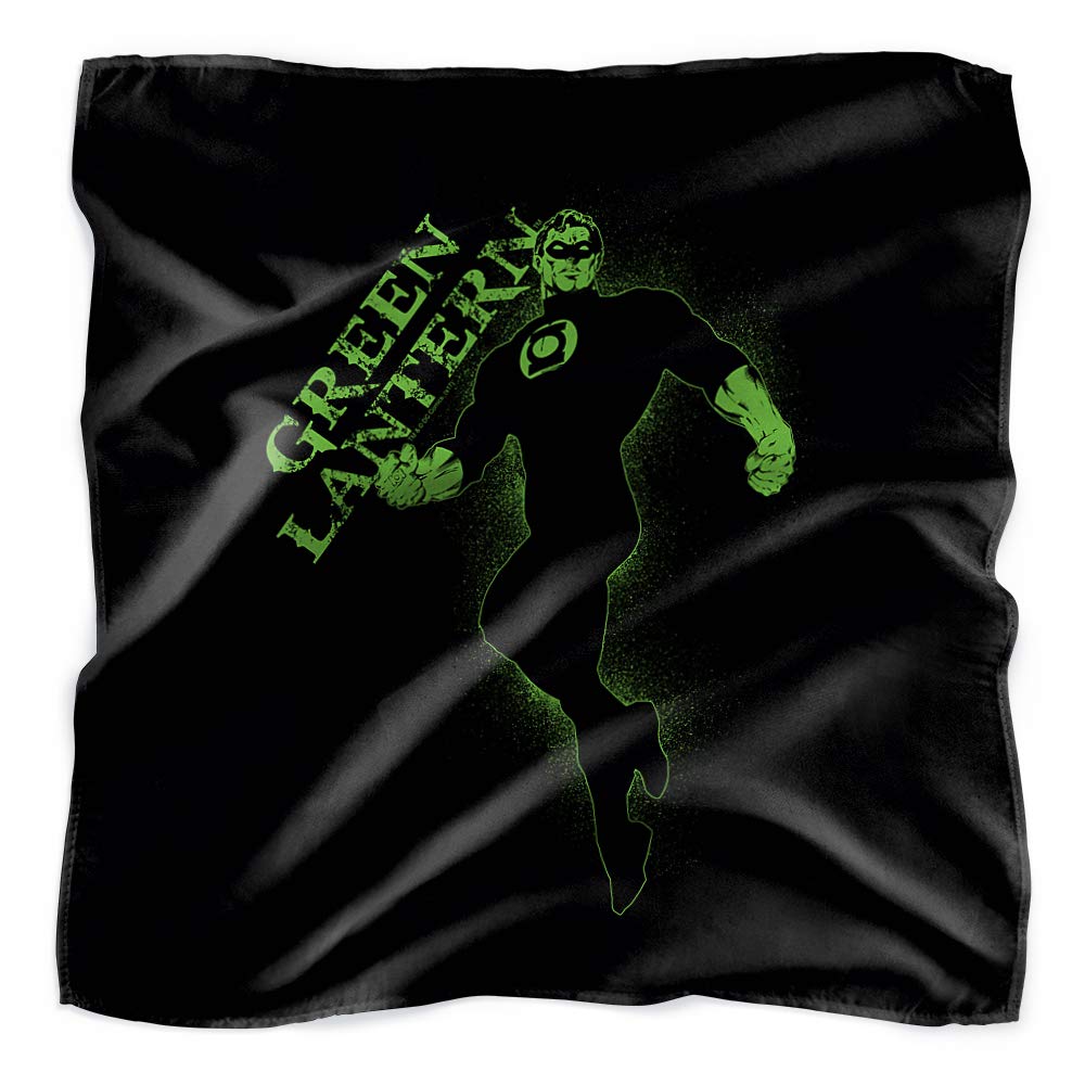 Green Lantern Darkness Bandana - 21x21 Inches Superhero Cosplay & Halloween Accessory for DC Comics Fans - Perfect for Costumes, Conventions & Comic Book Events