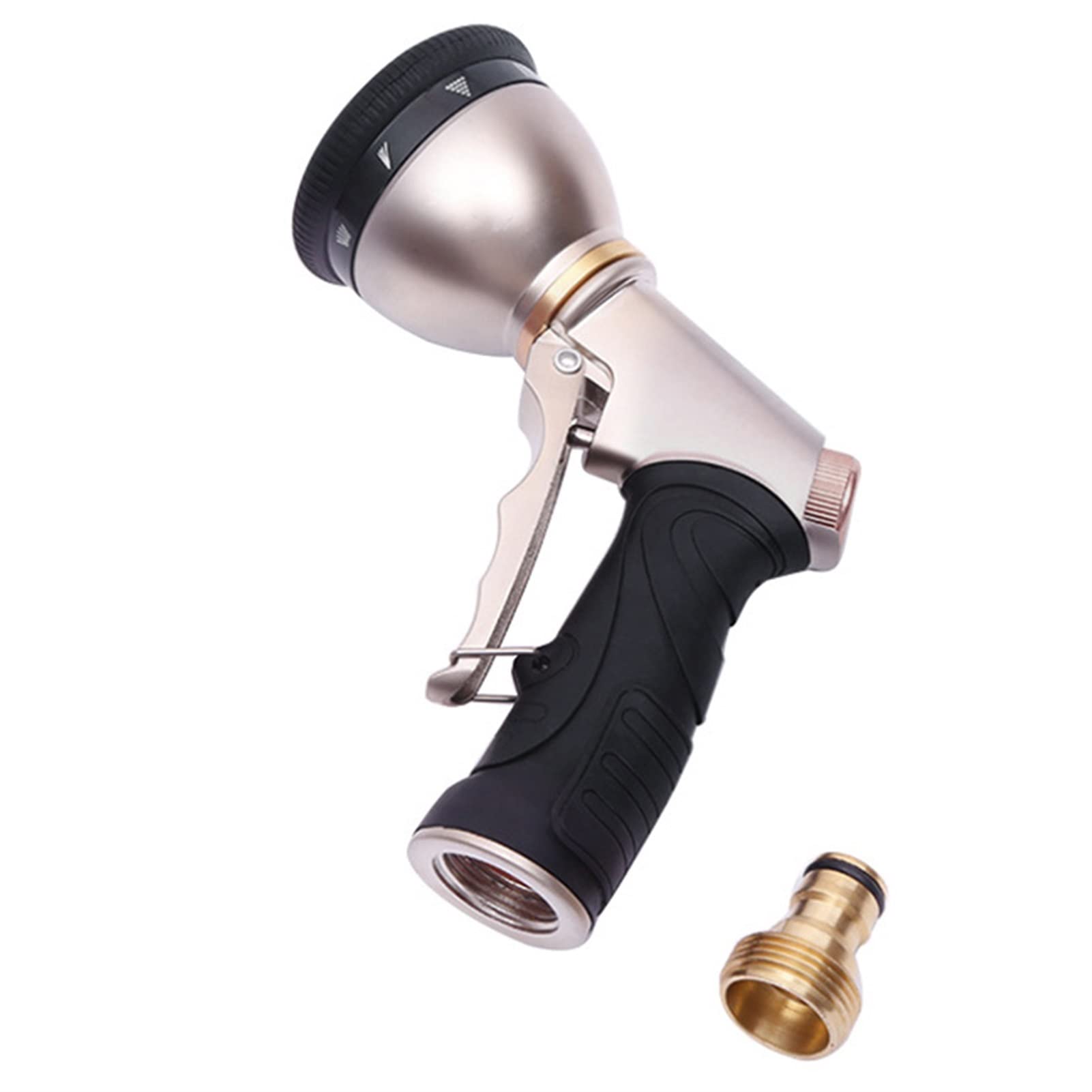 Xiaohu Adjustable Garden Hose Nozzle - High Pressure Water Spray Gun for Car Washing, Plant Watering & Outdoor Cleaning | Perfect for Lawn Care, Vegetable Gardens & Patio Cleaning