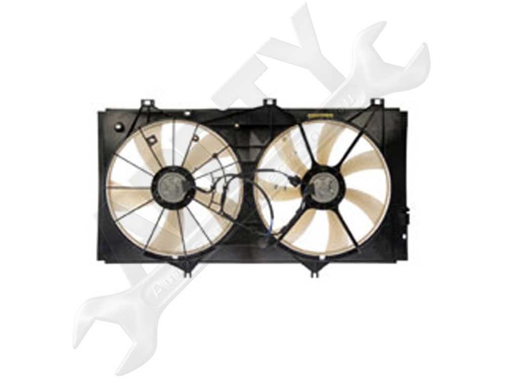 APDTY 732348 Dual Radiator & AC Condenser Cooling Fan Assembly - Replacement for Car & Truck - High Performance Cooling System - Perfect for Summer Driving & Off-Road Adventures