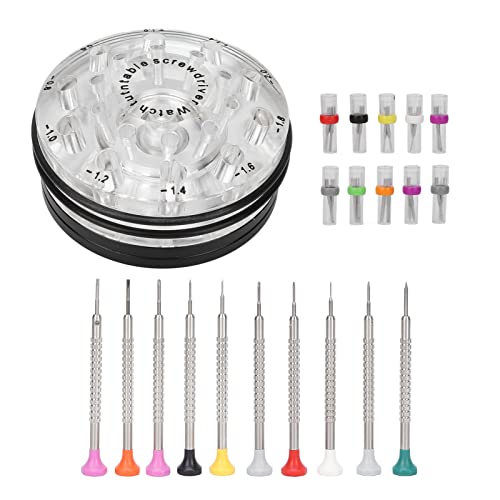 Premium Watch Screwdriver Set - Durable Anti-Rust Stainless Steel Watch Repair Tools for Beginners & Professionals | Perfect for Watch Battery Replacement, Band Adjustment & Maintenance