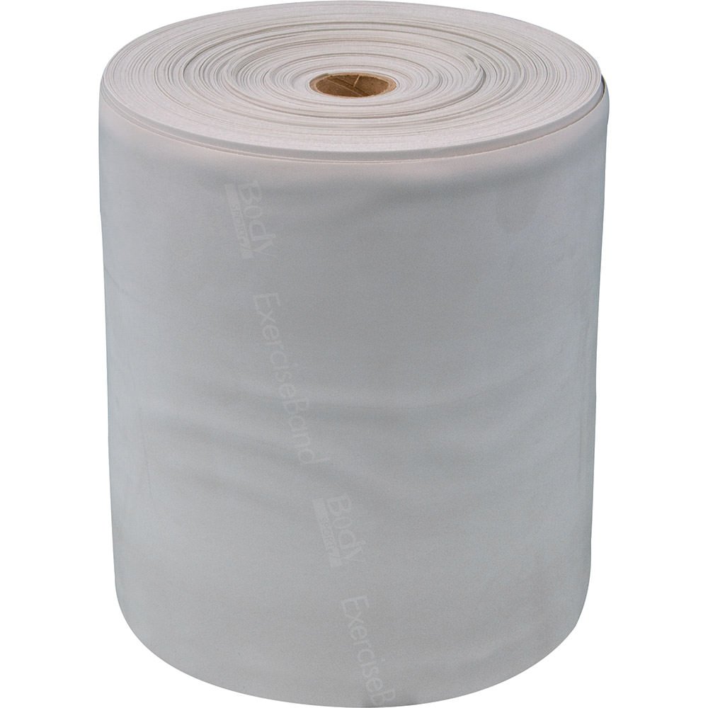Body Sport Exercise Bands - 50-Yd. Rolls, Gray, Medium Resistance, 6