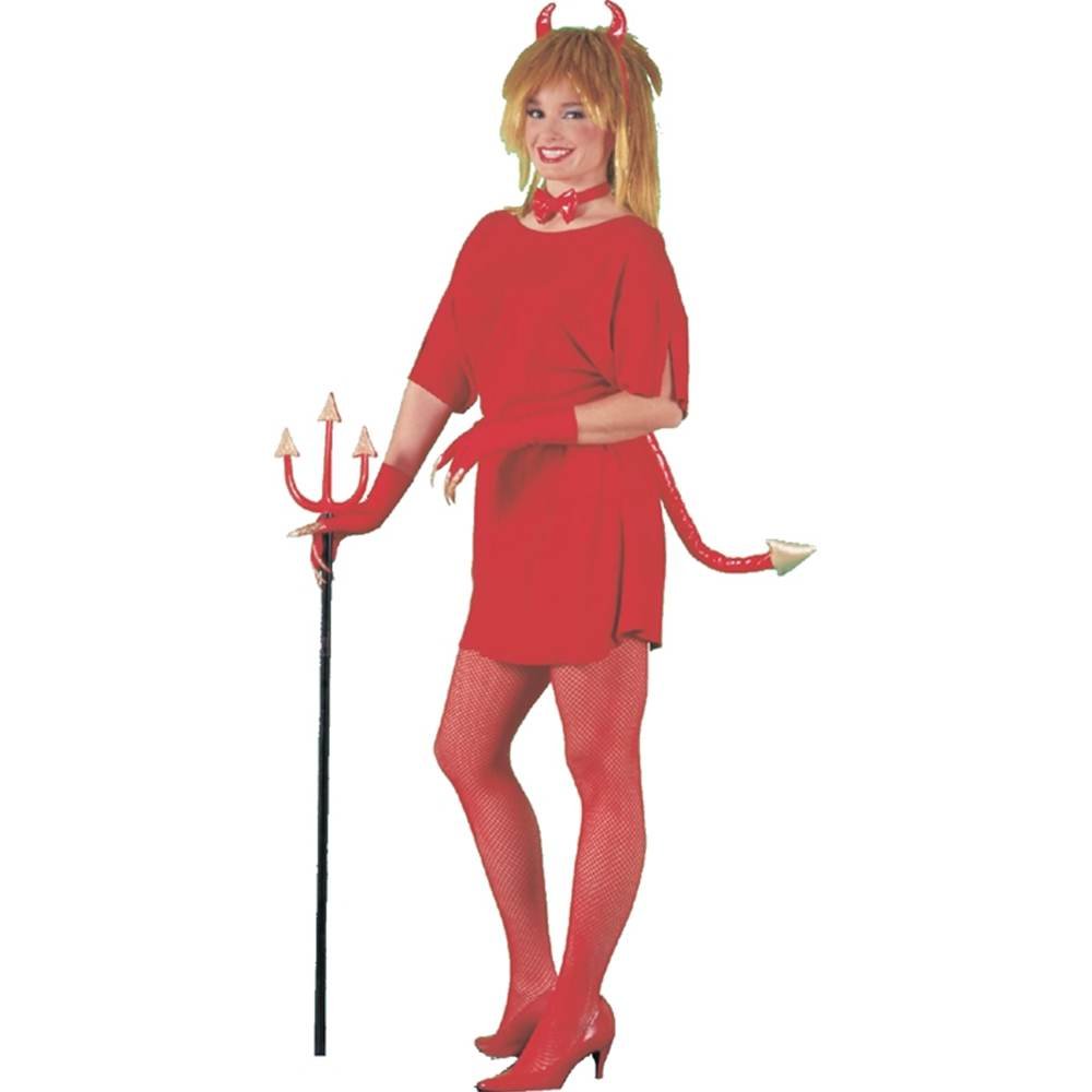 Sexy Devil Costume Set - Vinyl Horns, Tail & Pitchfork for Halloween, Cosplay & Themed Parties - Perfect for Adults & Couples