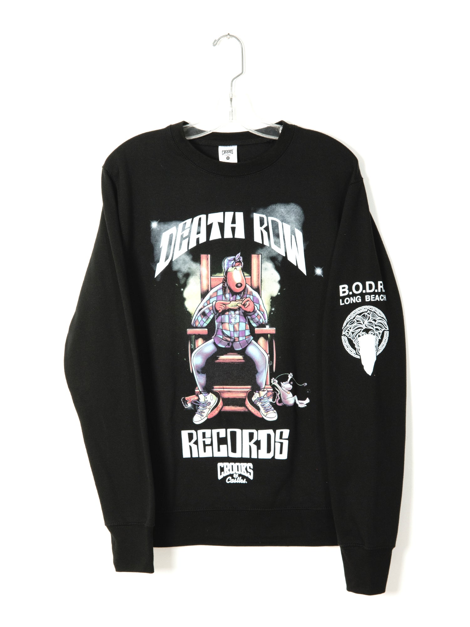 Crooks & Castles Snoop X Crooks Crew Neck Sweatshirt - Men's Streetwear Hoodie for Hip Hop Fashion | Perfect for Casual Wear, Concerts, and Urban Street Style