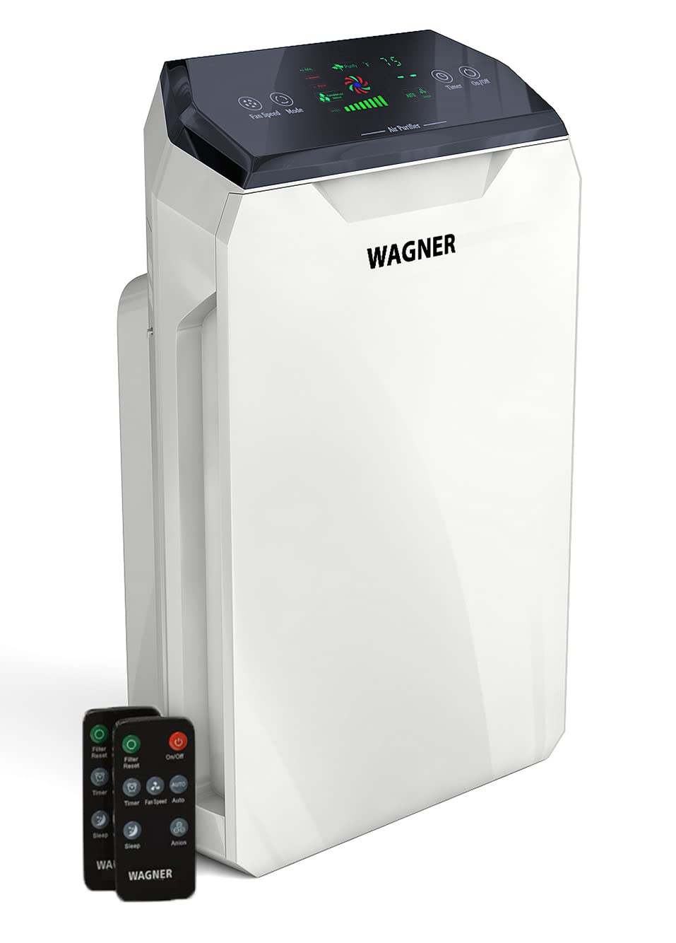 Wagner & Stern WA777 HEPA-13 Medical Grade Air Purifier for Large Rooms - Ozone Free, Removes Dust, Odors, Smoke, Pollen, Pet Dander & VOCs - Perfect for Allergy Sufferers, Homes with Pets & Smoke Removal