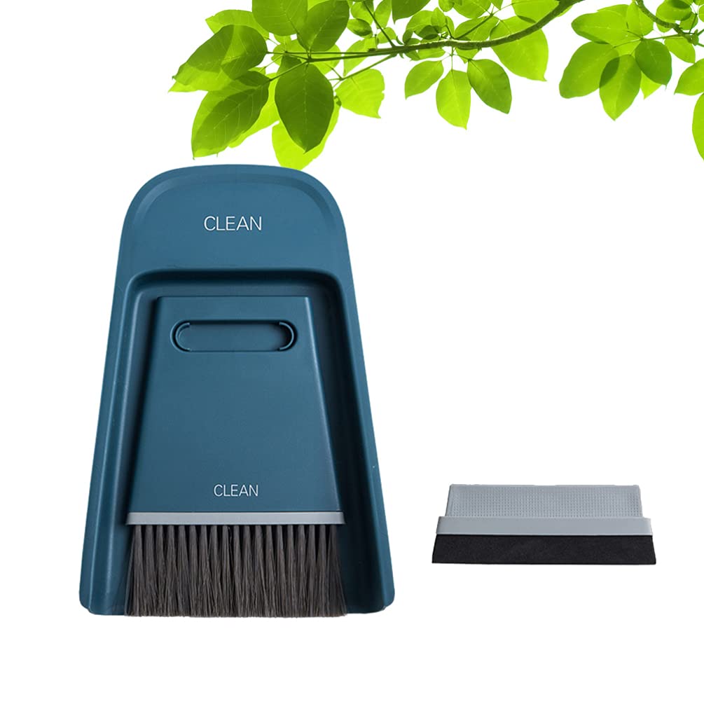 Mini Broom and Dustpan Set - Glass Saucepan & Desktop Cleaning for Home & Office