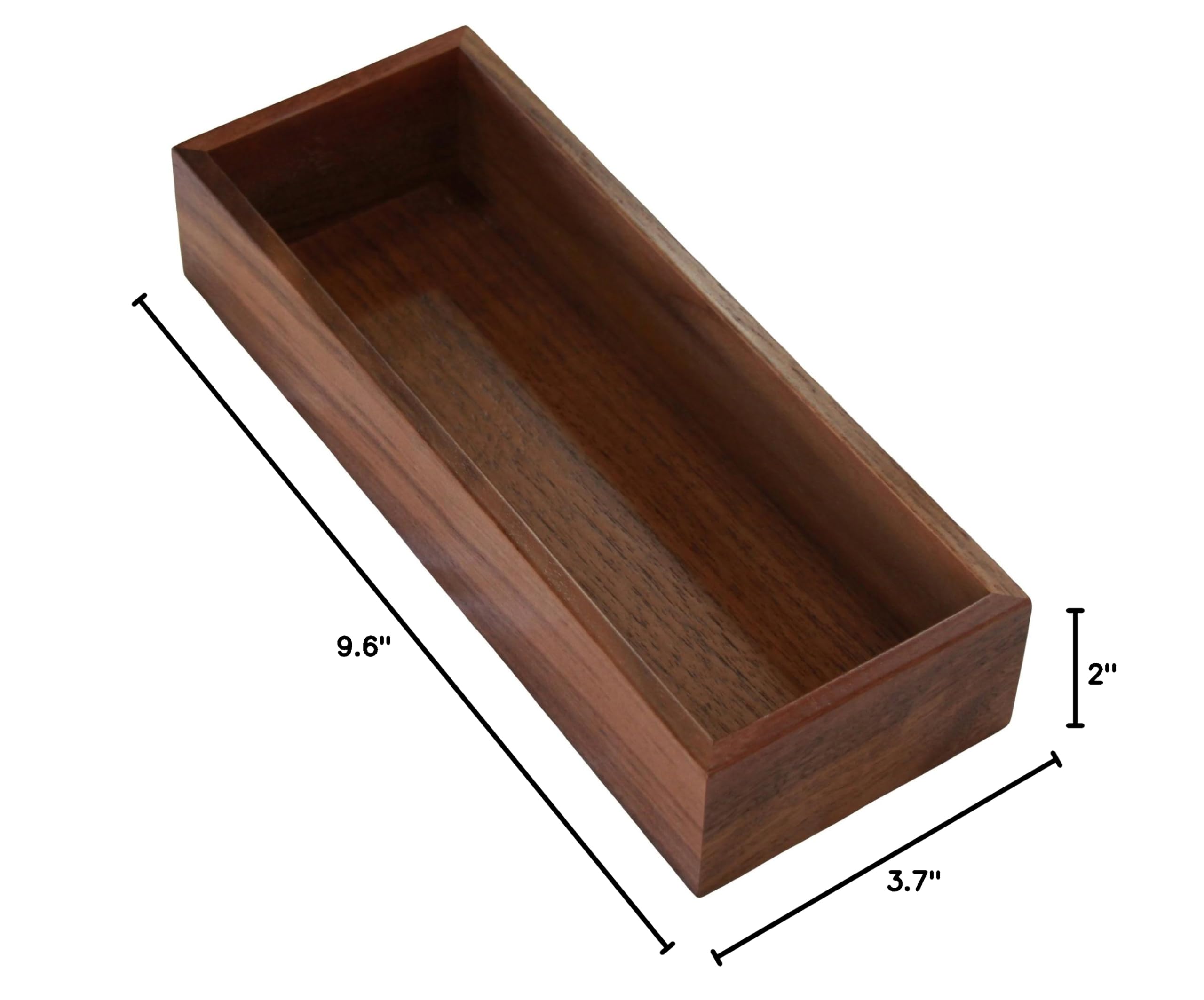 Premium Wooden Cutlery Storage Box - Natural Brown Wooden Utensil Organizer for Kitchen, Dining Table, and Picnic Accessories | Perfect for Home, Restaurant, and Outdoor Use