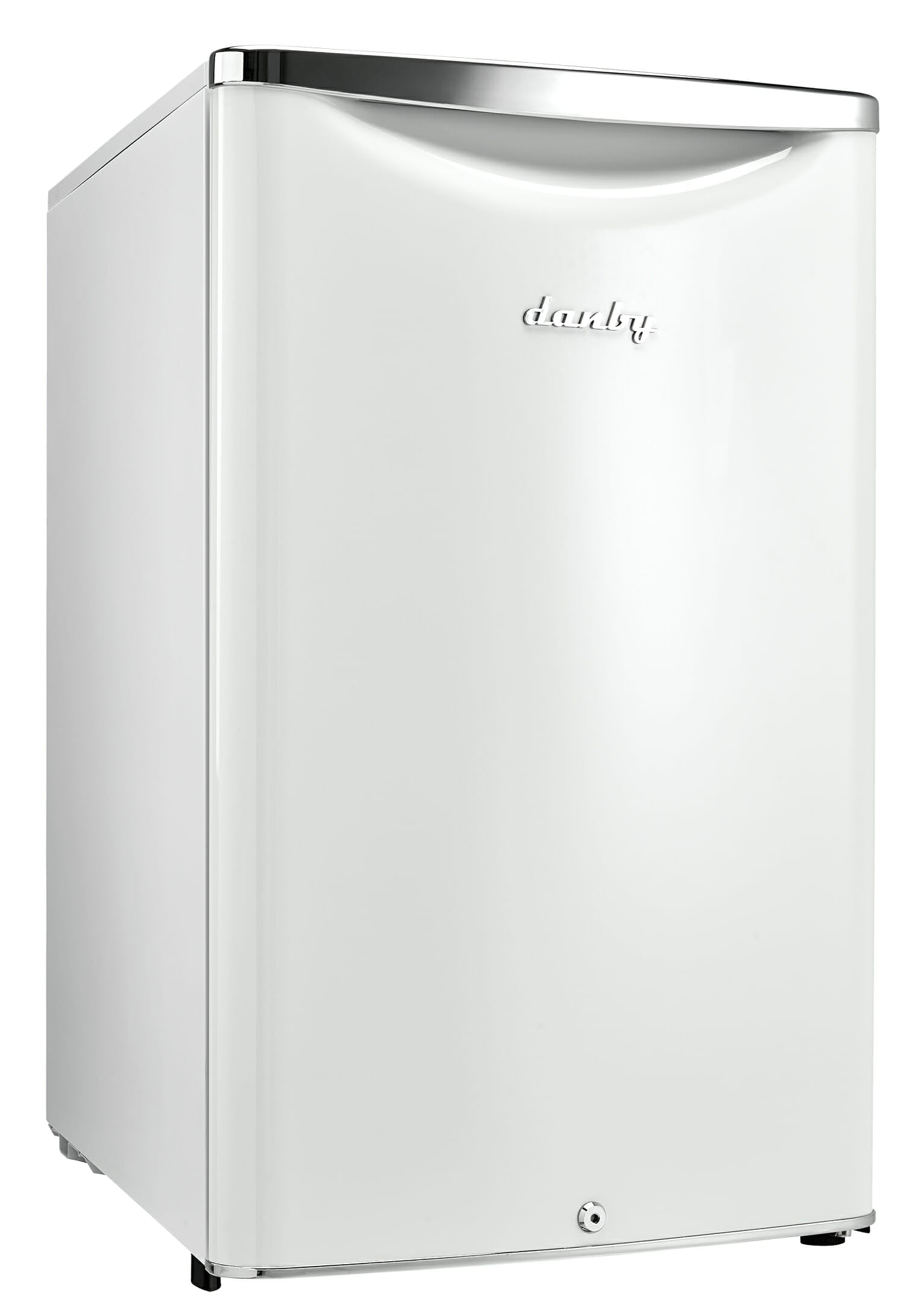 Danby DAR044A6PDB 4.4 cu. ft. Retro Compact Refrigerator - Pearl White Mini Fridge for Bedroom, Dorm, Office & Small Spaces - Energy Efficient Cooler for Drinks, Snacks & Beauty Products