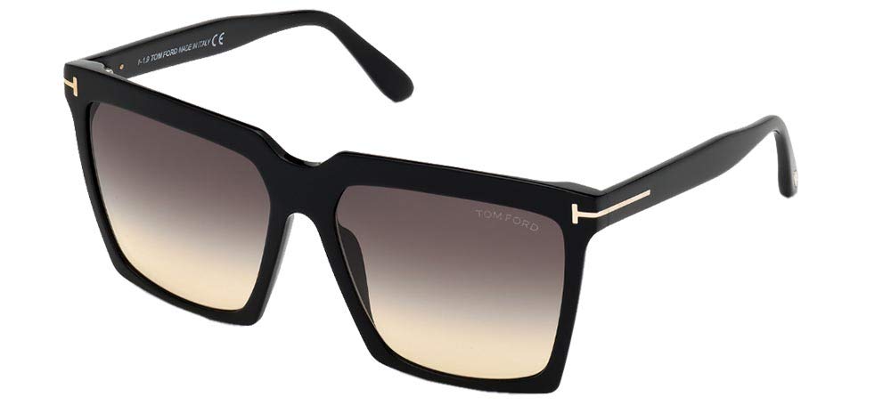 Tom Ford Women's 58mm Polarized Sunglasses UV400 Protection - Stylish Oversized Square Frame for Women, Perfect for Beach, Driving & Outdoor Activities