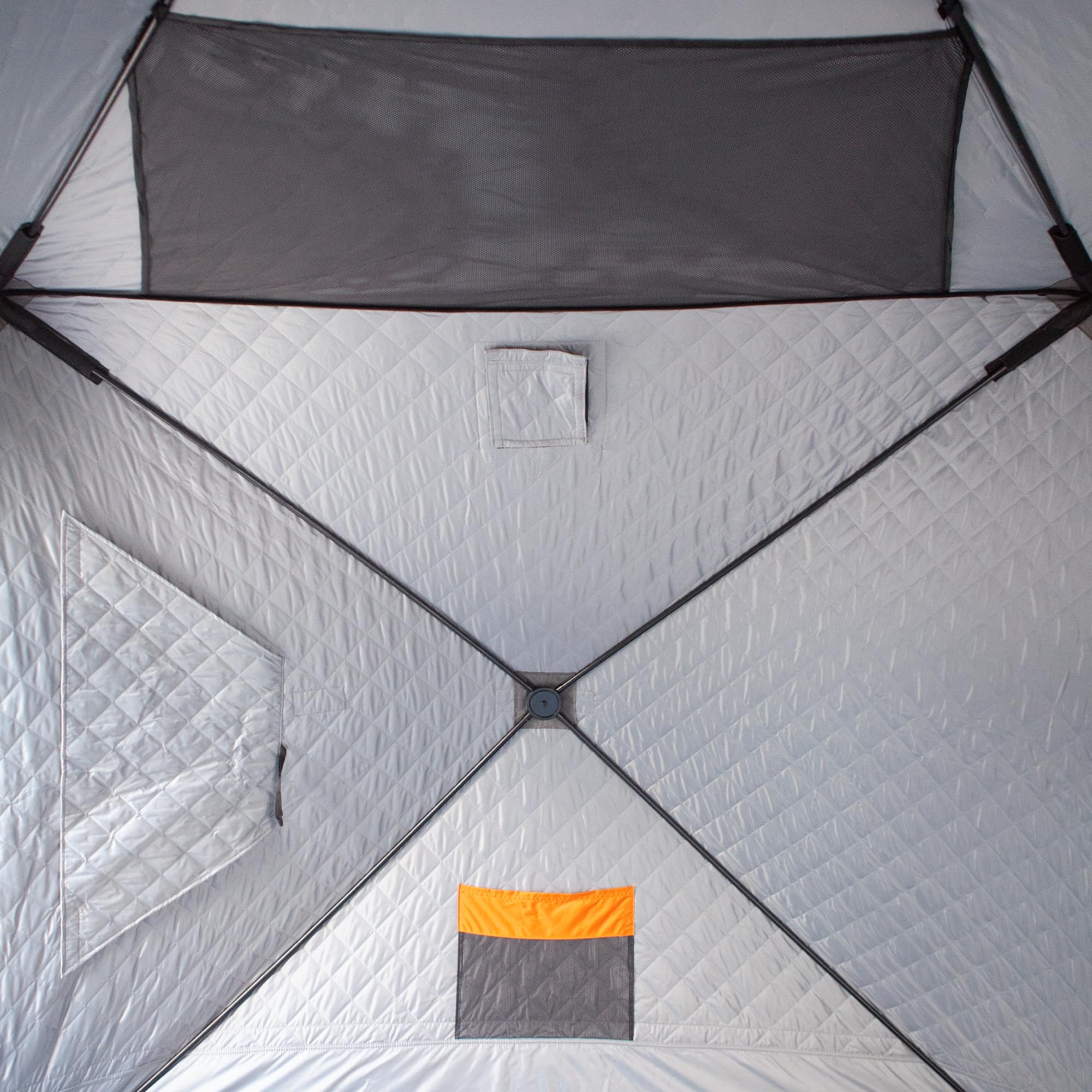 Explorer Series Wide Bottom Insulated Ice Fishing Shelter Tent - 6-8 Person Portable Winter Shelter for Ice Fishing, Hunting & Outdoor Camping | Heavy-Duty Waterproof Design for Extreme Cold Weather