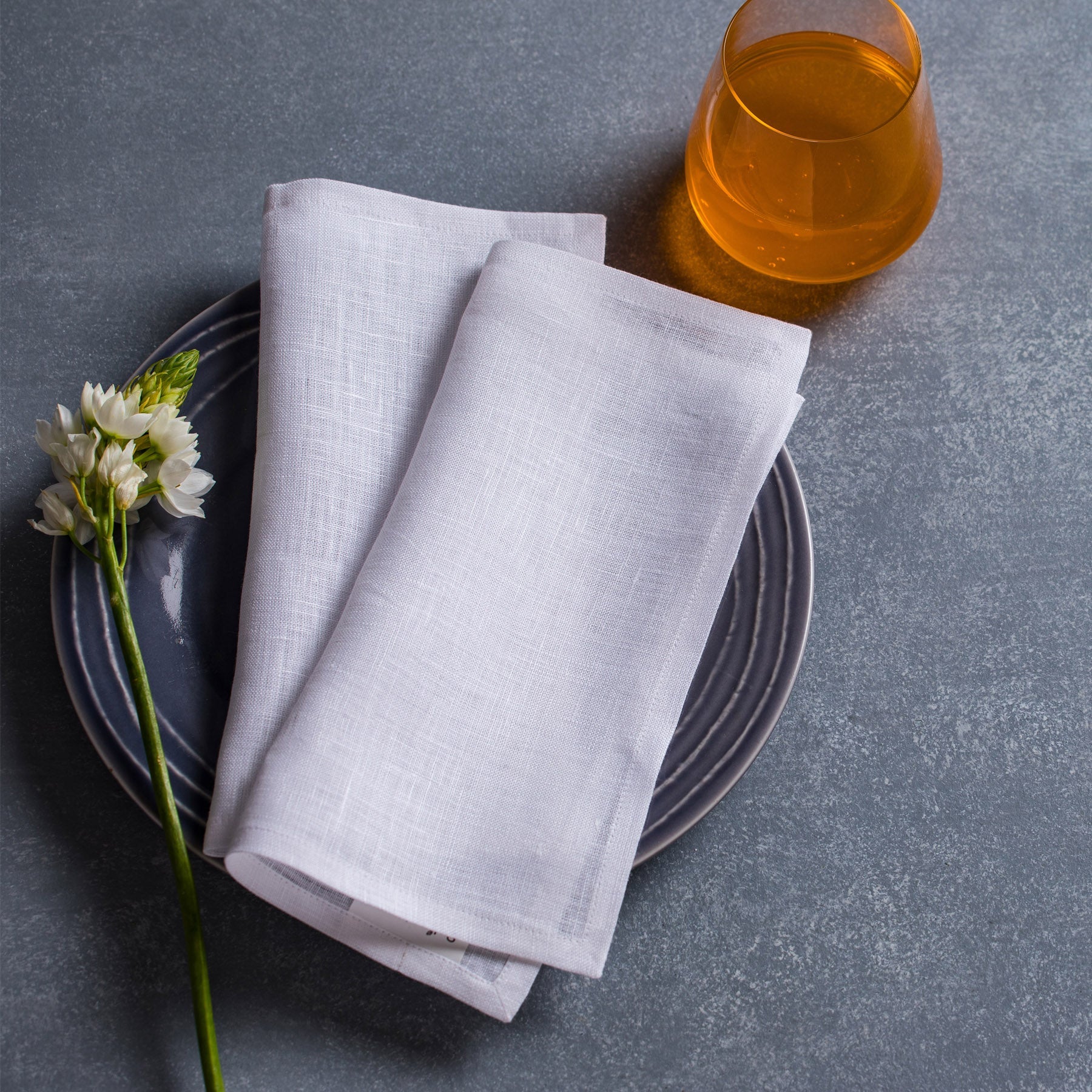 Premium Fete Cocktail Napkins - Set of 12 Elegant Party Napkins for Weddings, Bridal Showers & Special Events