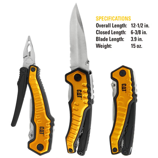XL Multi Tool - Heavy Duty Stainless Steel Multi-Purpose Tool for Camping, Hiking, Survival & Everyday Use