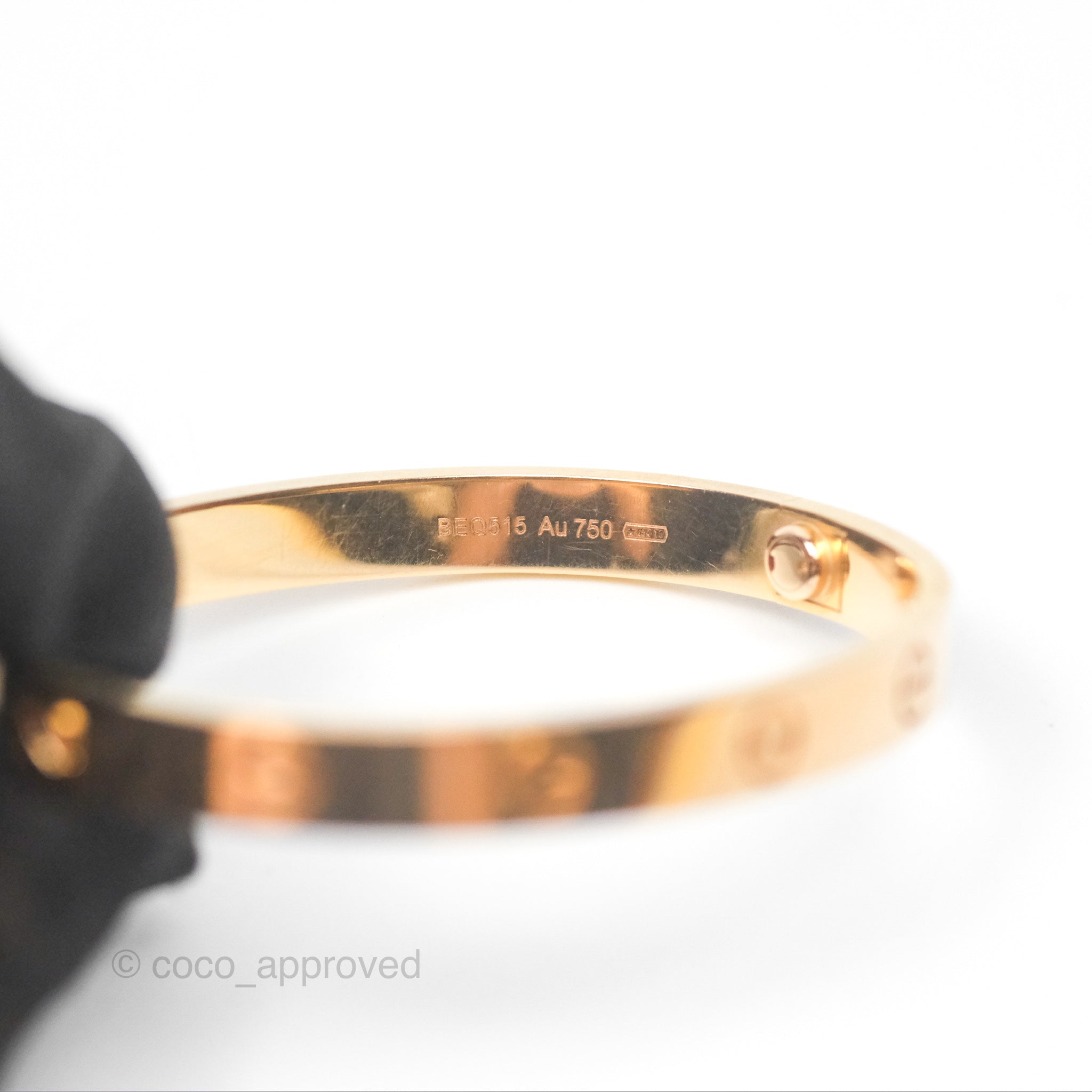 Cartier Love Bracelet 18K Rose Gold Size 16 - Luxury Jewelry Gift for Women, Anniversary & Valentine's Day Present