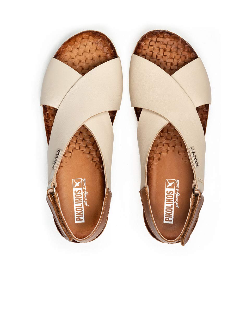 PIKOLINOS Women's Leather Wedge Sandals - Comfortable Mahon Style for Summer, Beach & Casual Outings