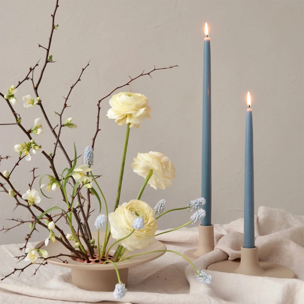 Handmade Sand Ceramic Candle Holders - Rustic Home Decor for Table Centerpieces, Wedding Decorations & Relaxing Spa Nights