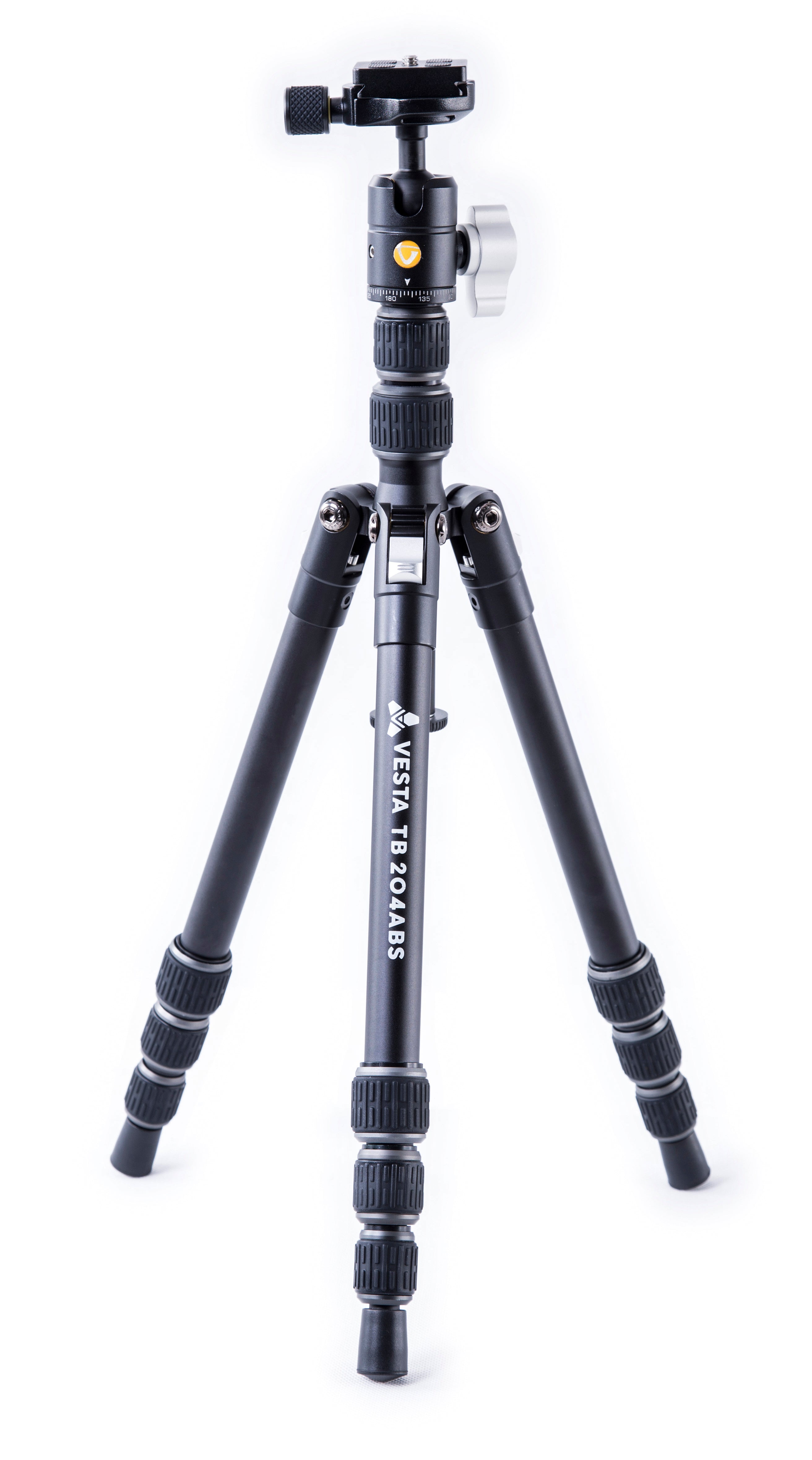Vesta TB 204ABS Lightweight Aluminum Tripod with T-46 Ball Head - Professional Camera Stand for Photography, Videography & Travel