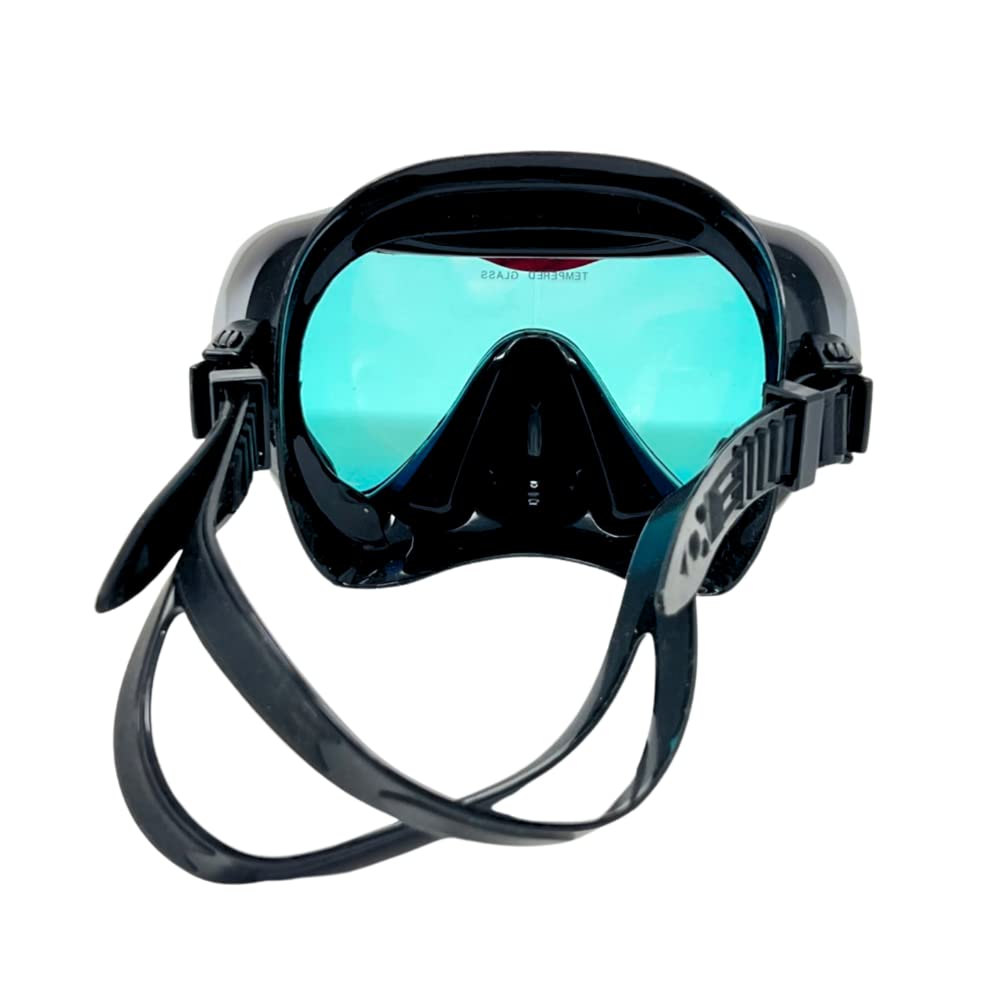 Premium Anti-Fog Scuba Diving Mask - Wide Angle Tempered Glass Single Lens for Clear Underwater Vision - Perfect for Scuba Diving, Snorkeling, Free Diving & Swimming - Ideal for Ocean Adventures, Pool Training & Water Sports Enthusiasts