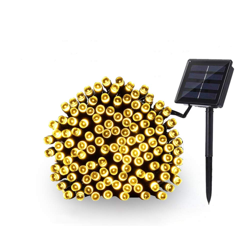 AOZBZ 39Ft 100 LED Solar String Lights Outdoor Waterproof - 8 Lighting Modes Auto On/Off - Perfect for Christmas, Patio, Garden, Yard, Wedding & Party Decor - Warm White Solar Powered Fairy Lights for Nighttime Ambiance