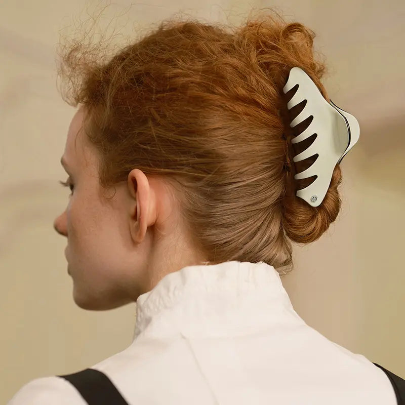 Caslida Large Hair Claw Clip - Strong Hold Hair Clips for Thick Hair, Women's Big Hair Claw for Ponytail, Bun & Updo Hairstyles - Perfect for Workout, Office & Everyday Use