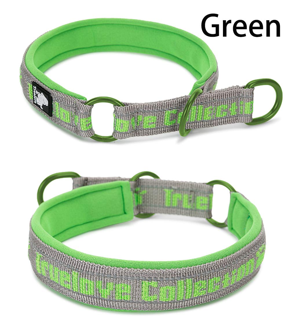 SGODA Heavy Duty Nylon Dog Choke Collar - Adjustable Training Collar for Large Dogs, Green, X-Large - Perfect for Obedience Training & Outdoor Activities
