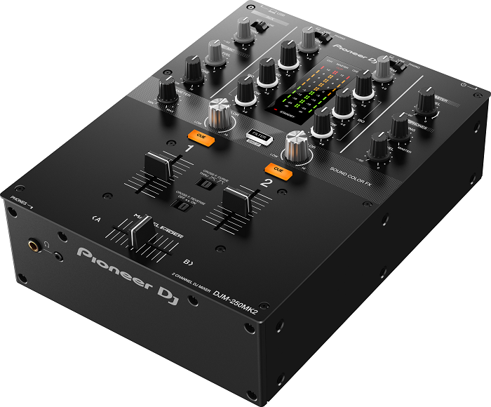 Pioneer DJM-250MK2 Professional 2-Channel DJ Mixer with Free Pioneer HDJ-X5 Headphones - Perfect for Club Mixing, Home Studios & Live Performances