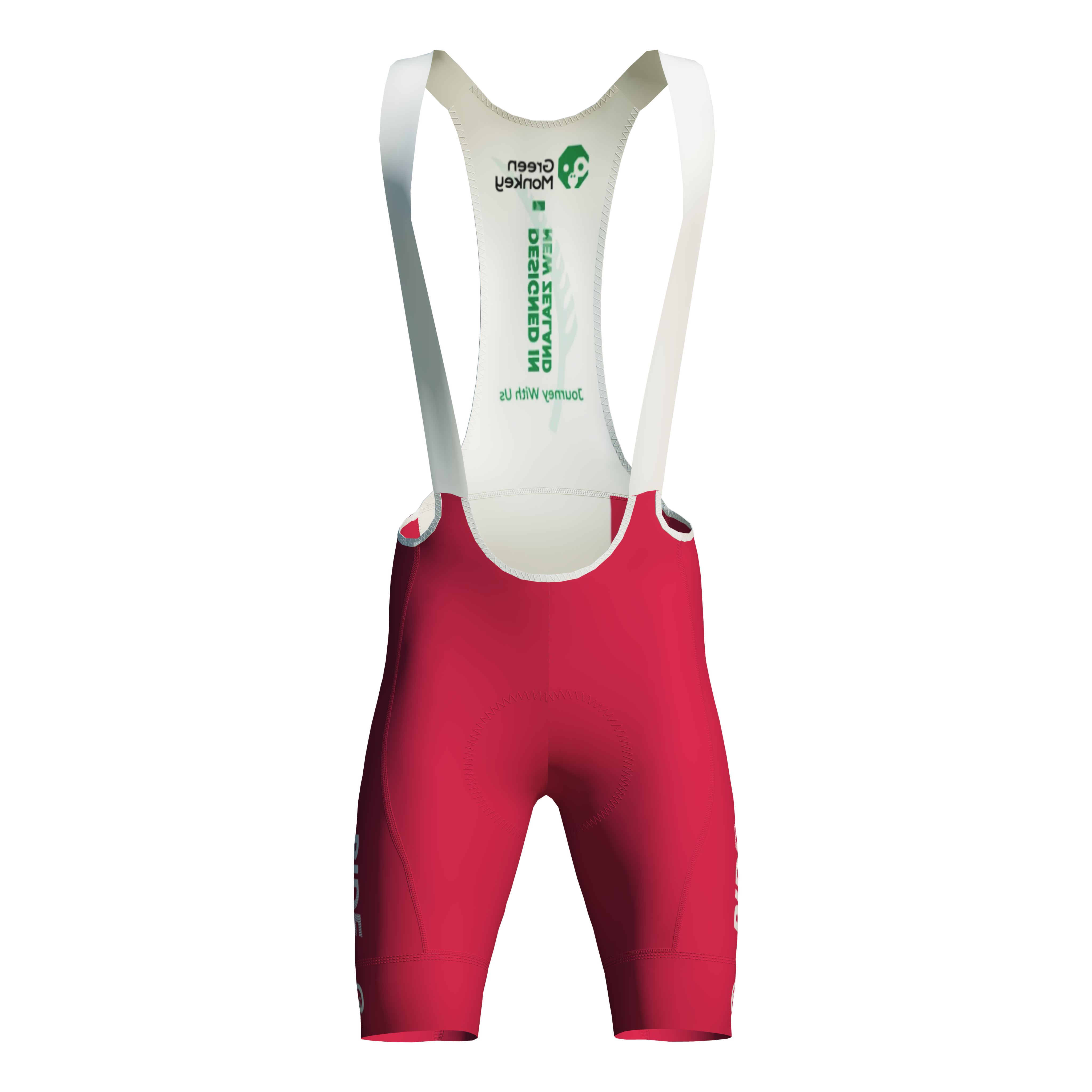 Wollongong Cycling Festival Bib Shorts - Full Print Red - High Performance Cycling Gear for Races & Training