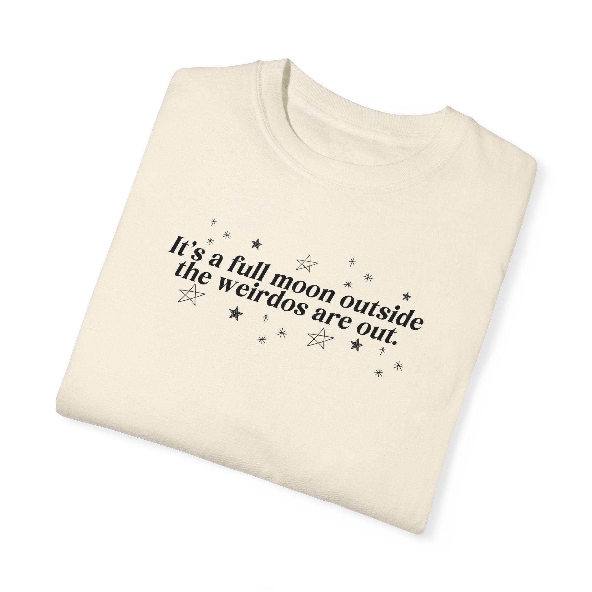Full Moon Graphic T-Shirt for Men & Women - Trendy Space & Astronomy Themed Tee for Casual Wear, Gifts & Stargazing Events