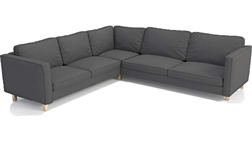 Dark Gray Cotton Karlstad Sectional