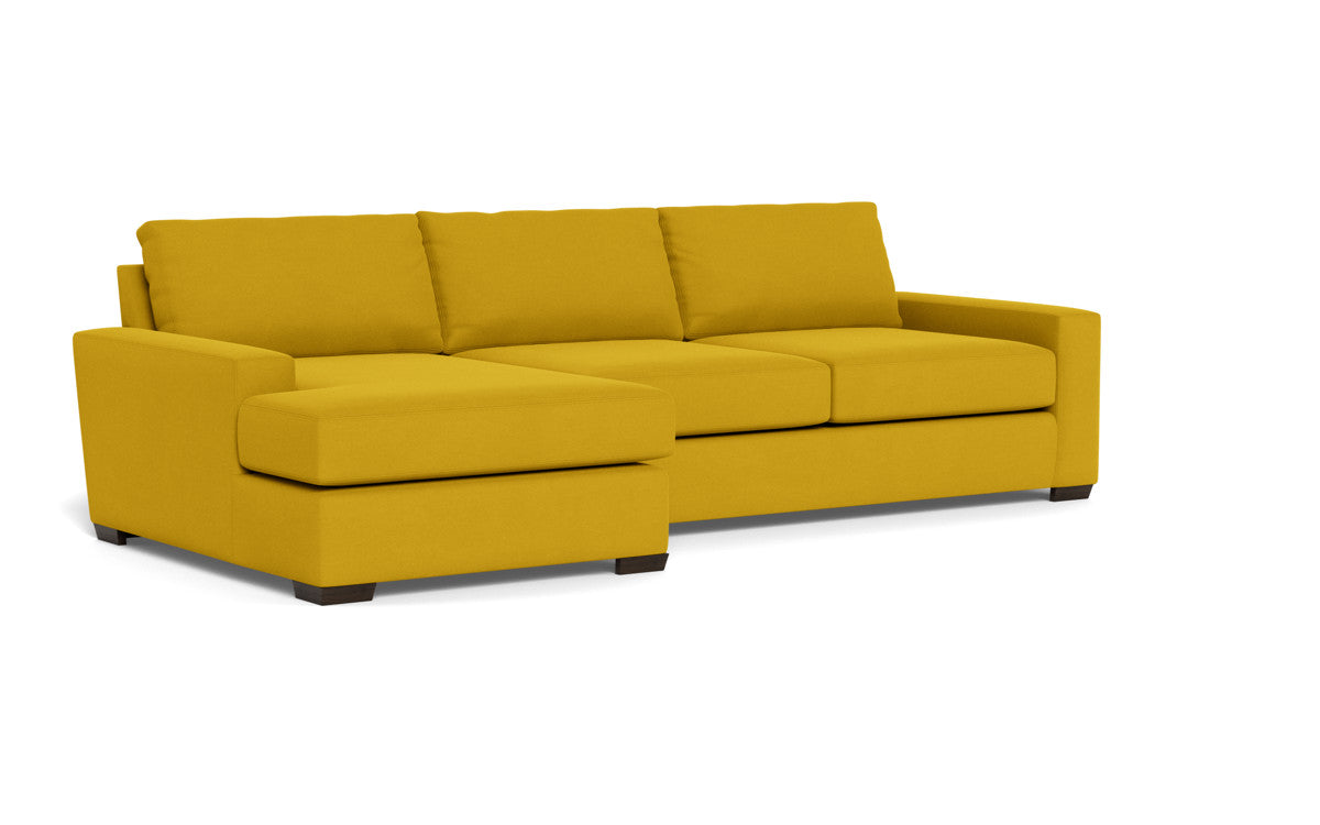 Mas Mesa 123 Deep Left Chaise Sectional Sofa - Modern L-Shaped Couch with Chaise Lounge for Living Room, Family Room & Home Theater - Comfortable Fabric Upholstery Sectional Sofa Set