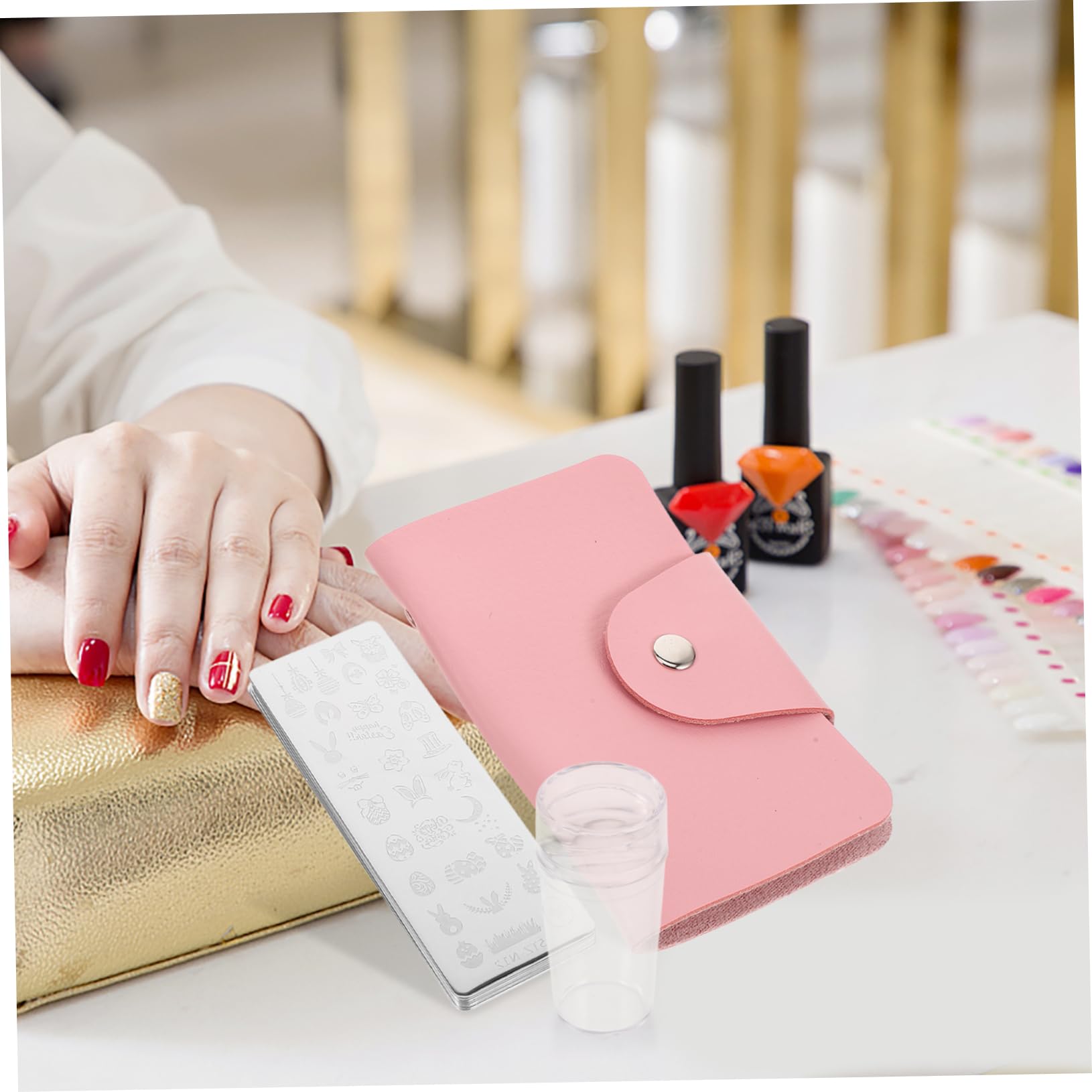 Beaupretty Christmas Nail Art Stamping Kit - 1 Set Stainless Steel Nail Stamper, Manicure Tools for Kids & Adults, Holiday Nail Design Supplies | Perfect for DIY Nail Art, Christmas Parties & Gift Giving