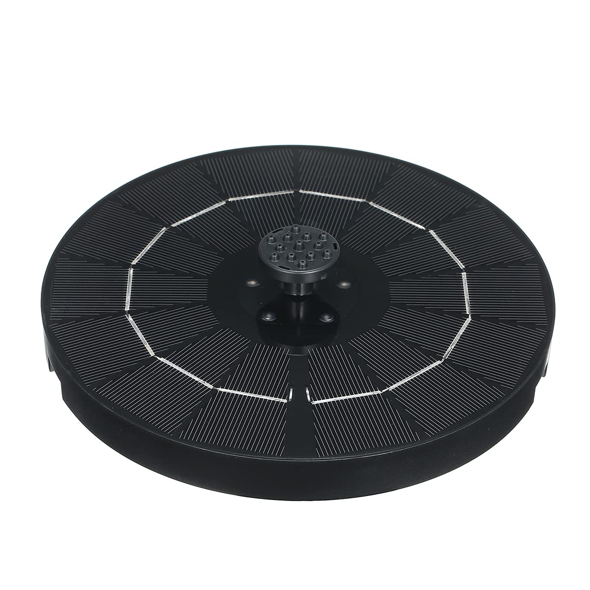 3.8W Solar Powered LED Fountain Pump for Birdbath & Garden - 6 Nozzle Solar Water Fountain with 1800mAh Battery - Perfect for Outdoor Ponds, Pools, Fish Tanks & Bird Baths - Ideal for Backyard Decor & Wildlife Attraction