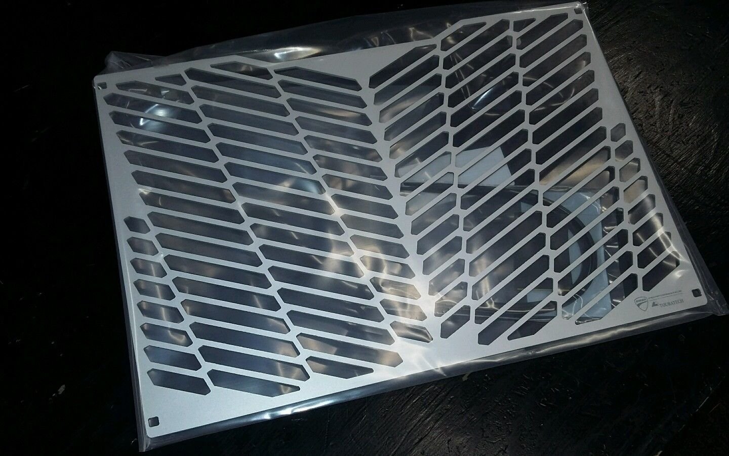 Ducati Multistrada Aluminum Radiator Cover - Motorcycle Engine Protection Guard for Adventure Touring & Off-Road Riding