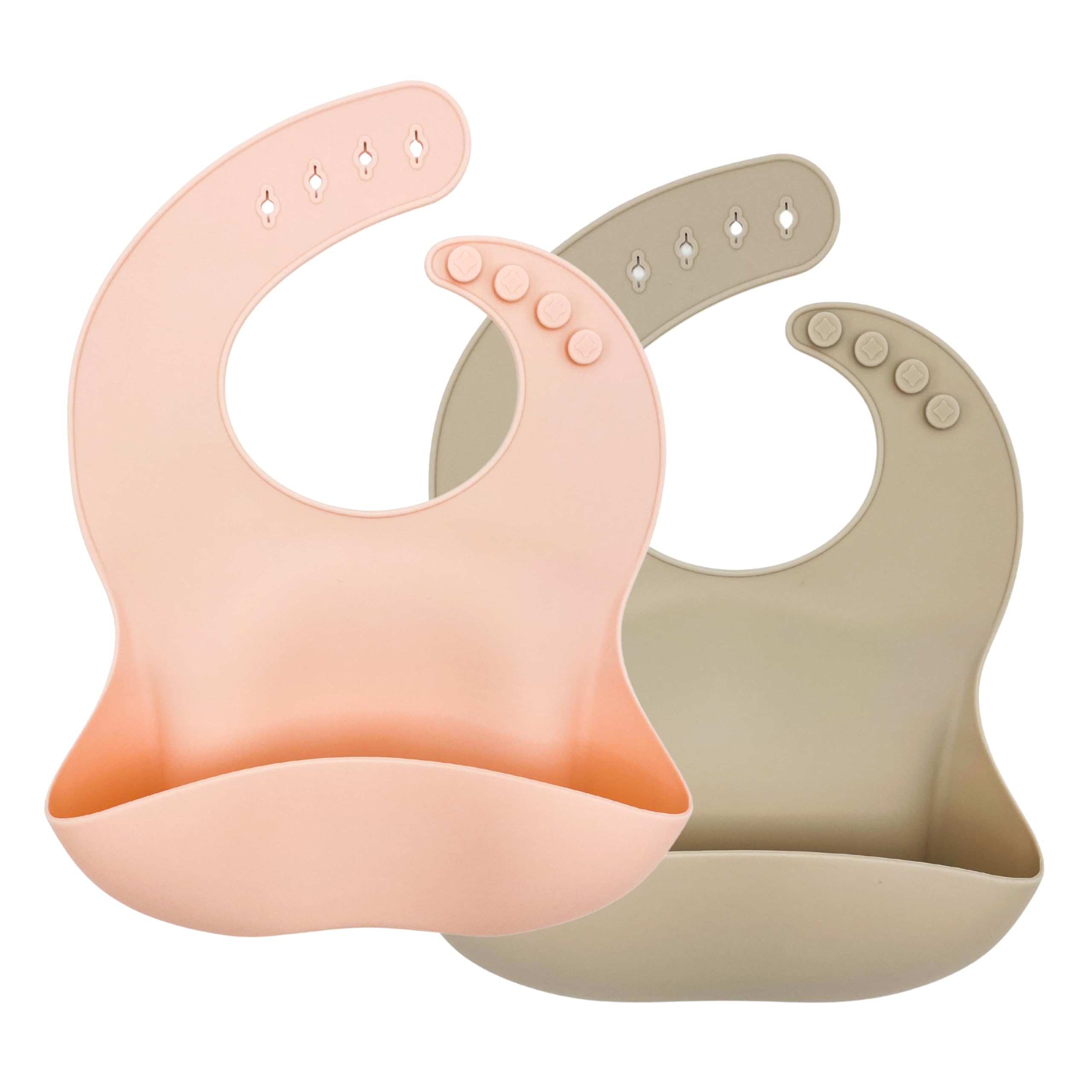 Eco-Friendly Silicone Baby Bibs - Super Soft, Waterproof & Easy to Clean - BPA Free, Anti-Bacterial, Durable for Infants & Toddlers - Perfect for Mealtime, Travel & Messy Play