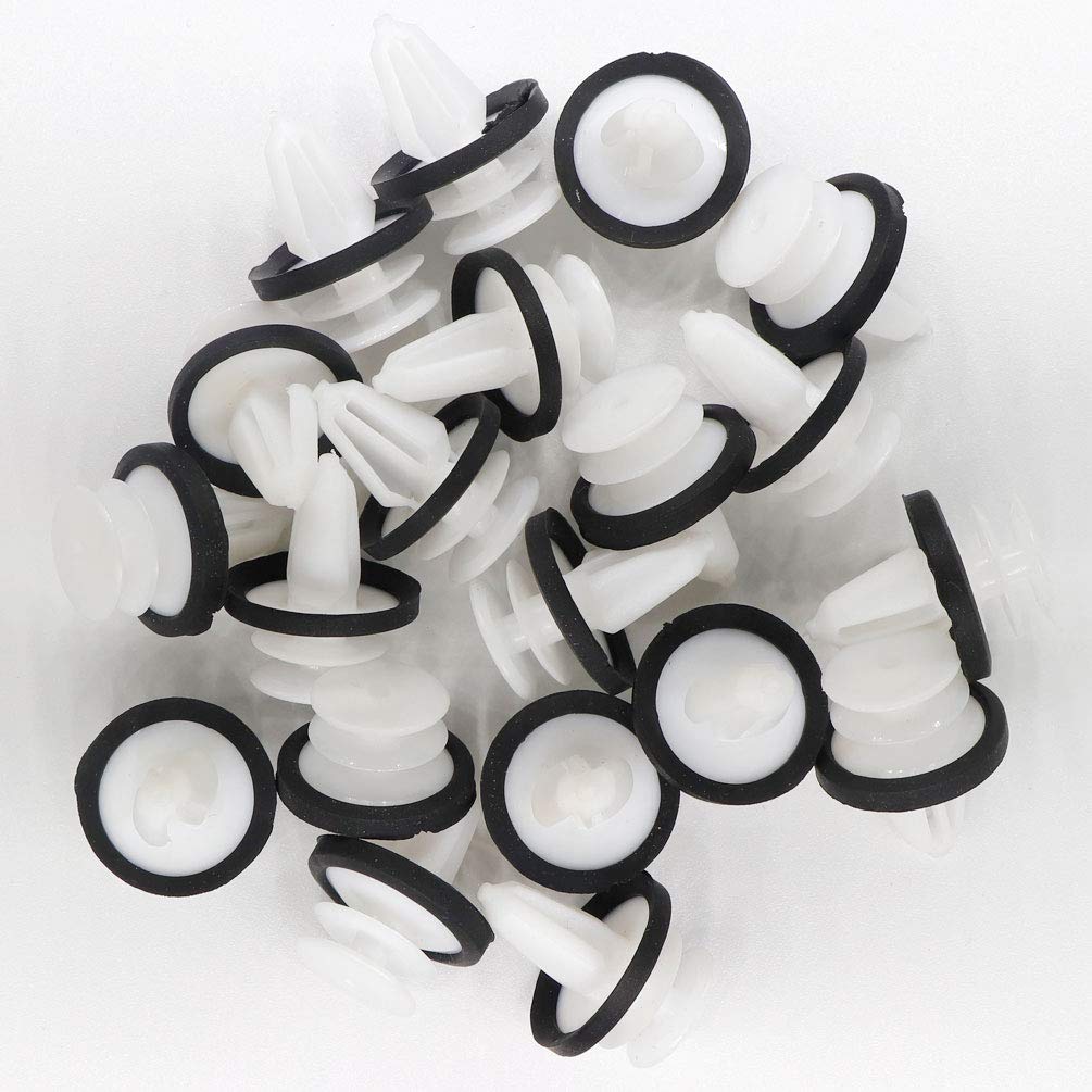 10 Pcs Door Trim Panel Retainer Clips with Sealer for Ford W713297-S300 Flex 2009-2010 Fusion - Replacement Fasteners for Interior Door Panel Repair & Maintenance