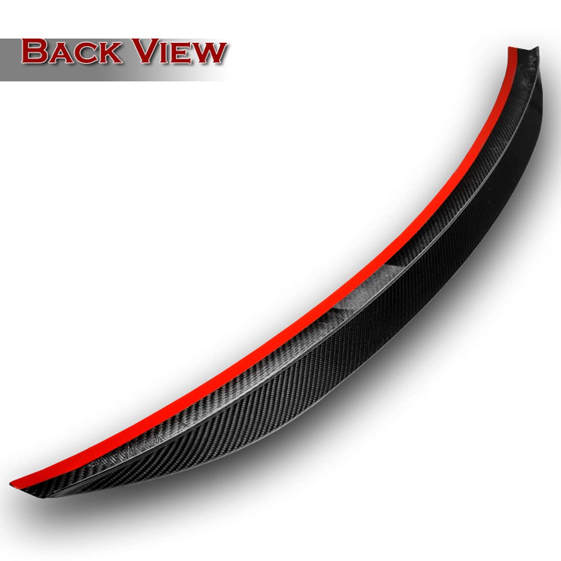 Carbon Fiber VT-Style Rear Trunk Spoiler Wing for 2018-2021 Kia Stinger & 2019-2020 Models - High Performance Aero Upgrade for Sporty Look & Better Stability