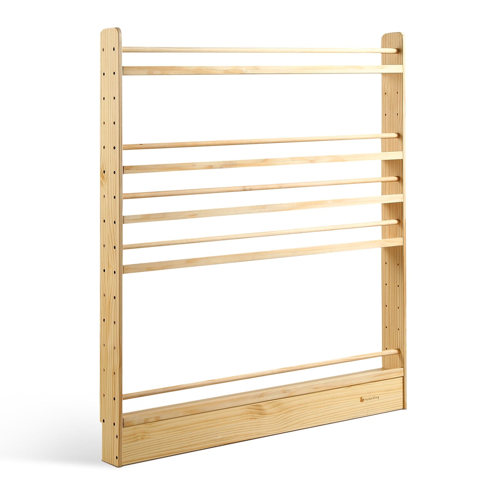 5-Tier Adjustable Solid Wood Bookshelf - Sturdy & Modern Home Office Storage for Books, Decor, and Organizing - Perfect for Living Room, Bedroom, or Study