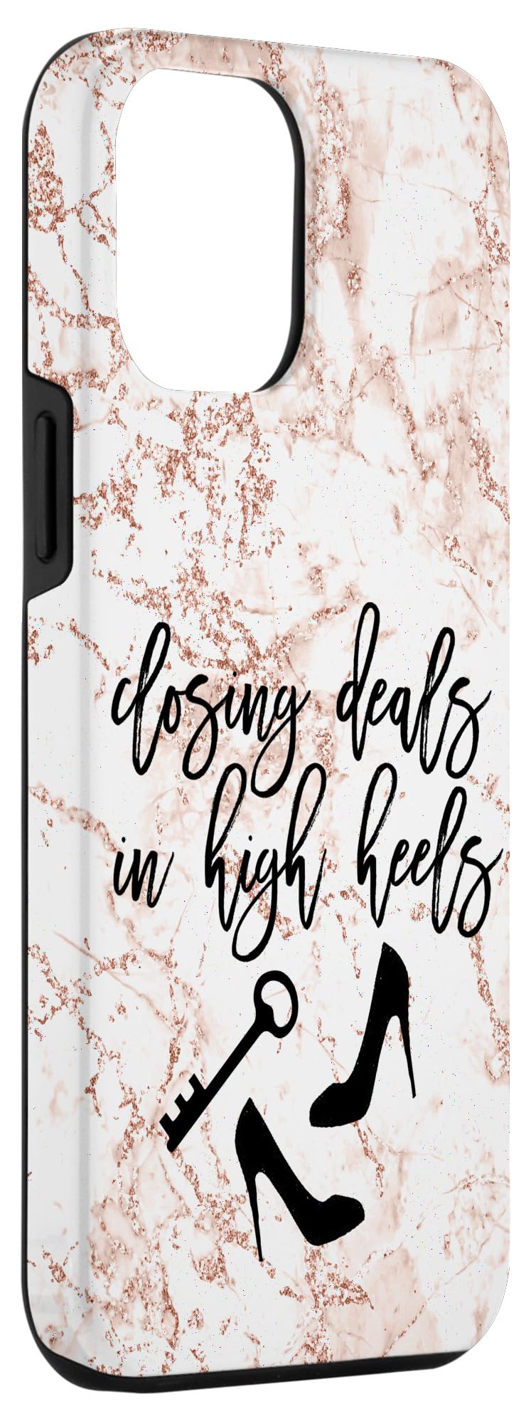 iPhone 12 Pro Max Case - Funny Real Estate Agent Women Design with High Heels - Perfect for Work, Gifts & Daily Use