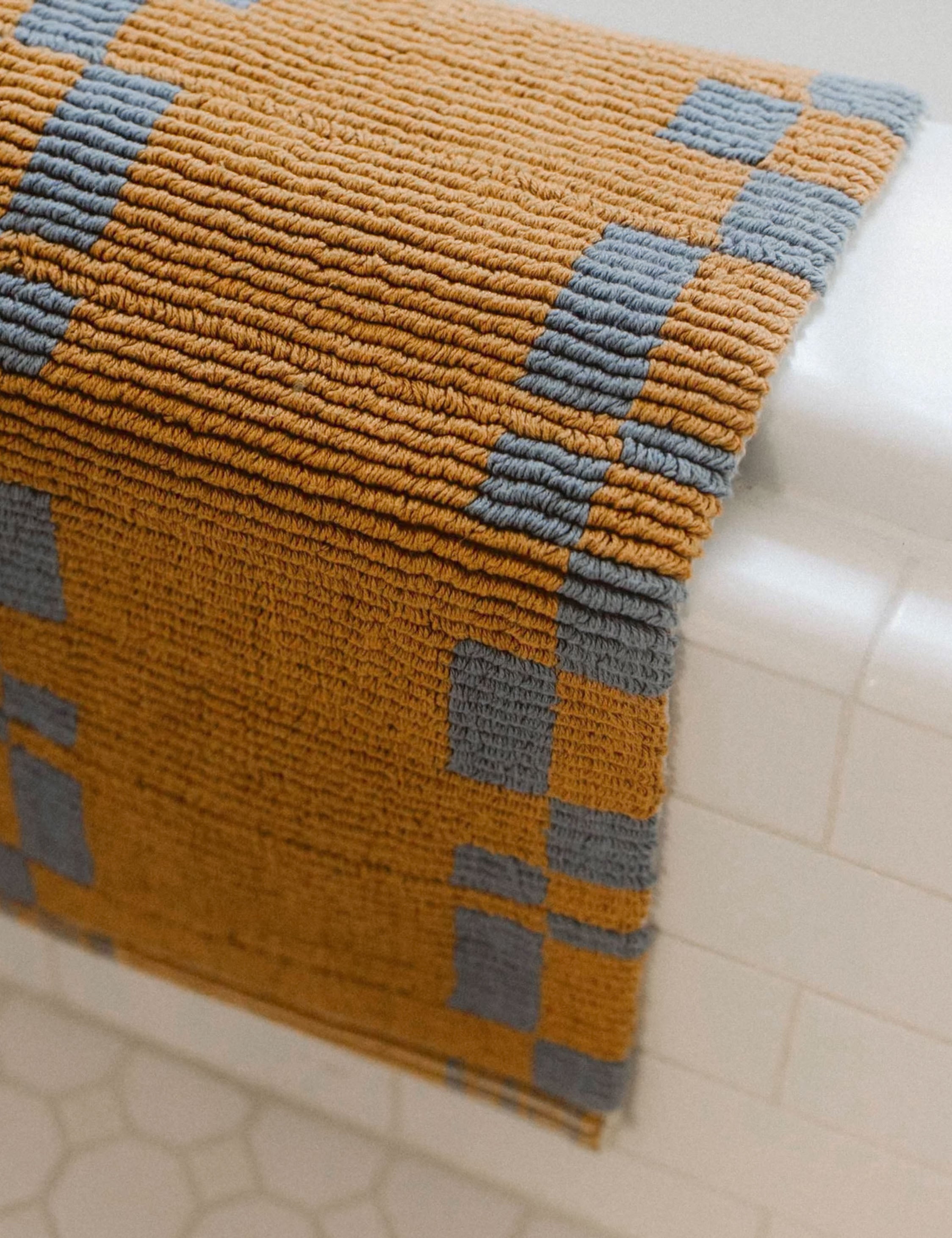 Alina Soft Absorbent Bath Mat by Morrow - Non-Slip Shower Rug for Bathroom Floor, Perfect for Spa, Home & Hotel Use