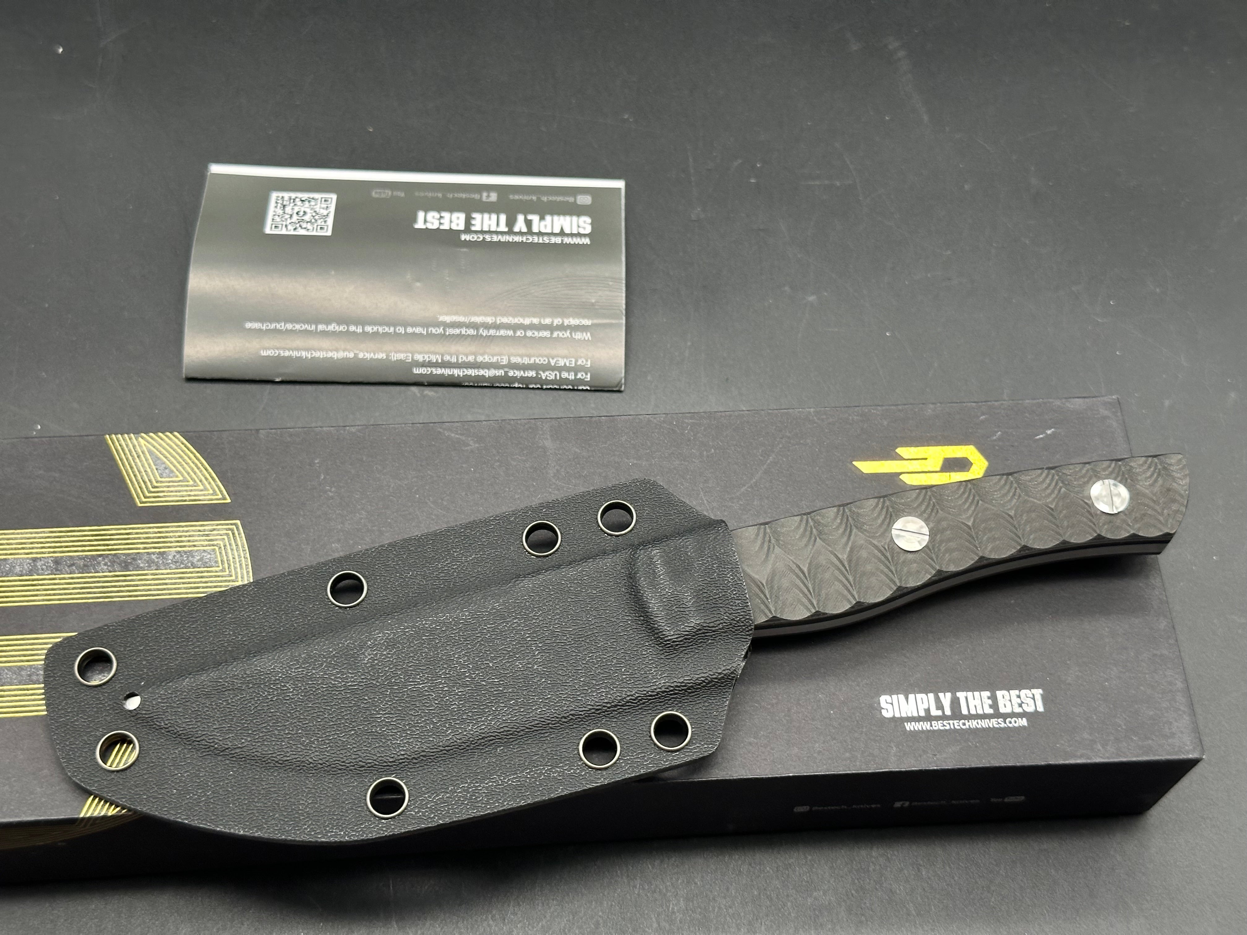 Bestech Heidi Blacksmith 2 Folding Knife - S35VN Steel Blade, Carbon Fiber Handle - EDC, Outdoor Camping & Survival Gear