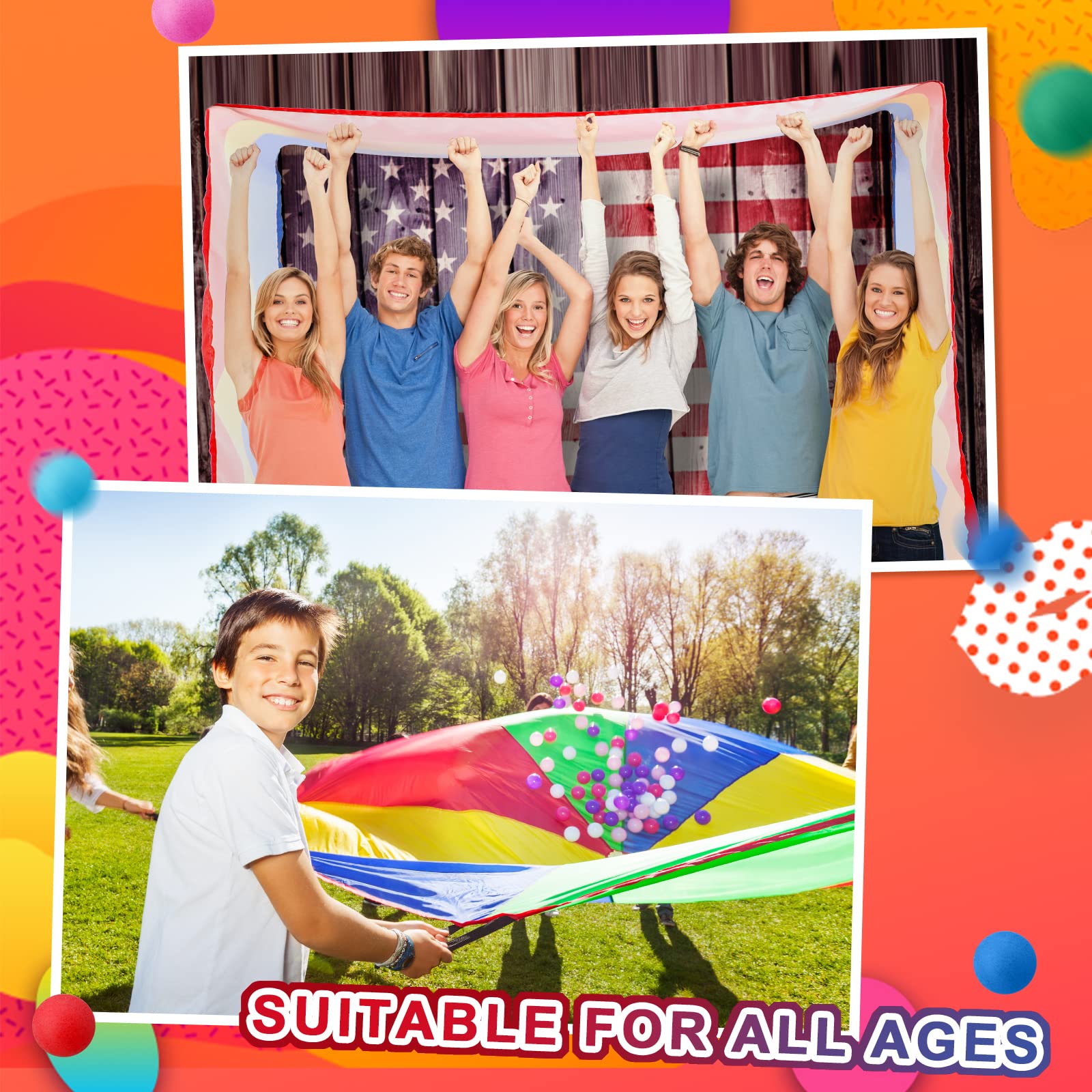 Wettarn 3-Piece Team Building Games Kit for Adults & Teens - Outdoor Group Activities