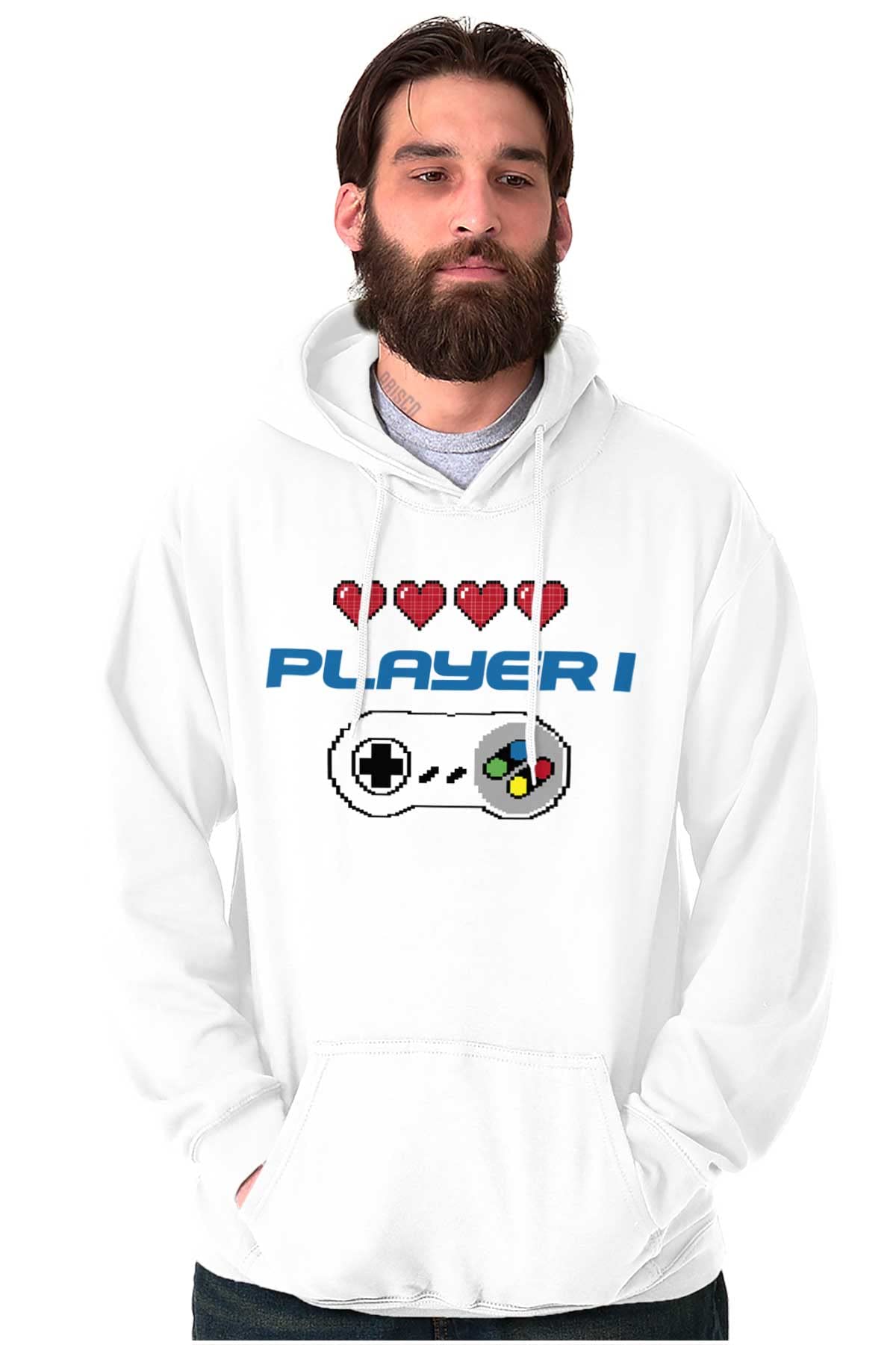 Brisco Brands Gaming Hoodie for Couples, Siblings & BFFs - Cozy Unisex Gamer Sweatshirt with Hood - Perfect for Gaming Nights, Gift Giving & Casual Wear