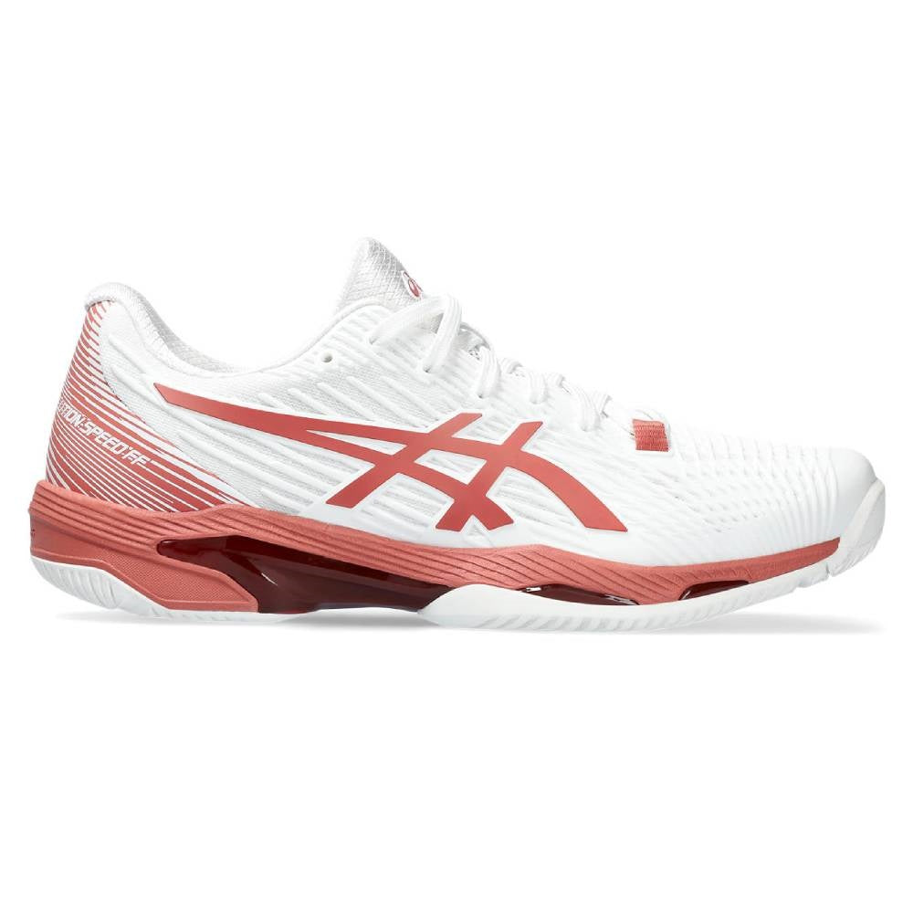 ASICS Solution Speed FF 2 Women's Tennis Shoes - Lightweight Performance Court Shoes for Women (White/Light Garnet) | Perfect for Competitive Matches & Training Sessions