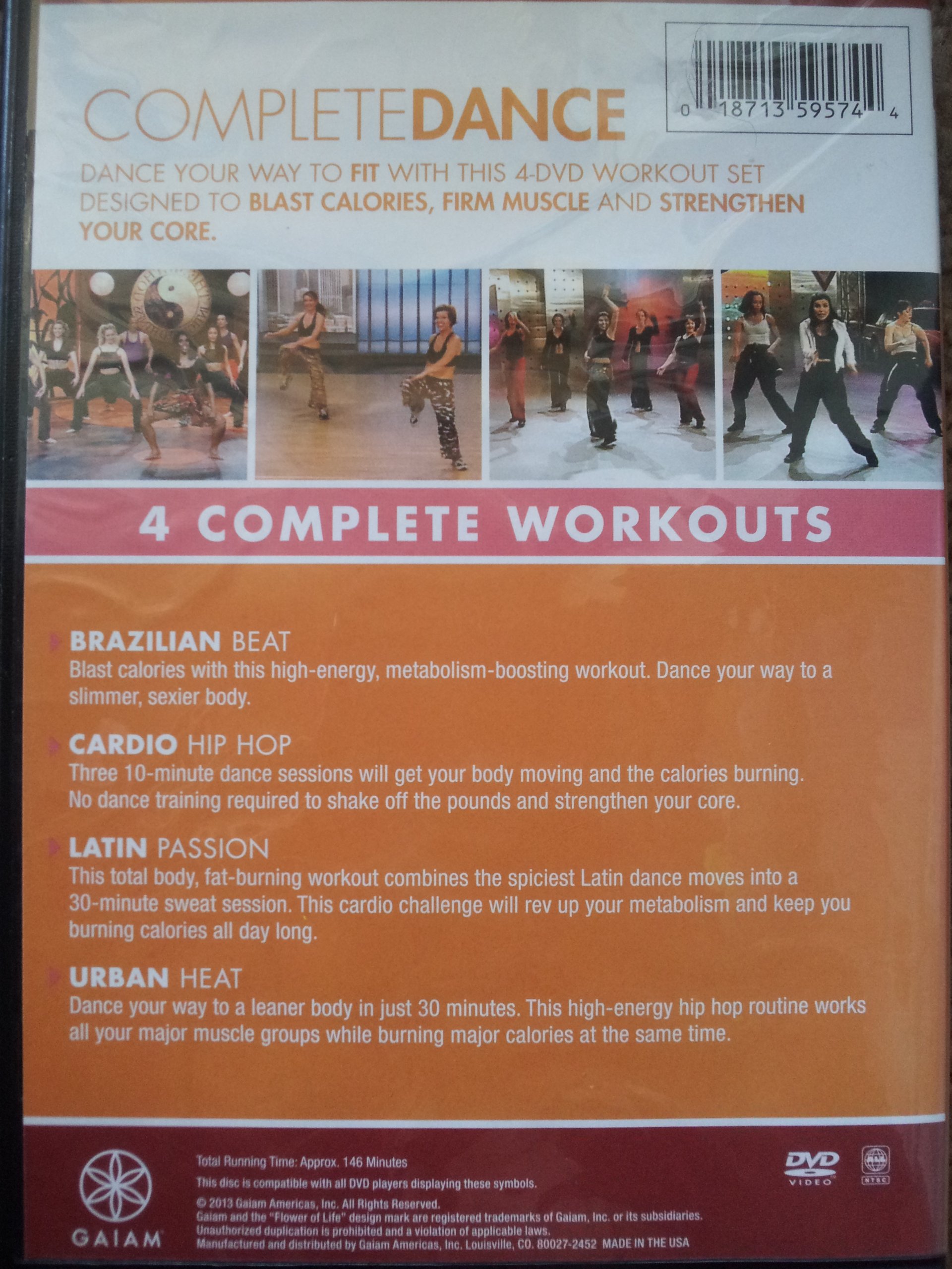 Complete Dance 4 DVD Workout Set - Brazilian Beat, Cardio Hip Hop, Latin Passion & Urban Heat | Fun Home Fitness for Weight Loss & Dance Enthusiasts