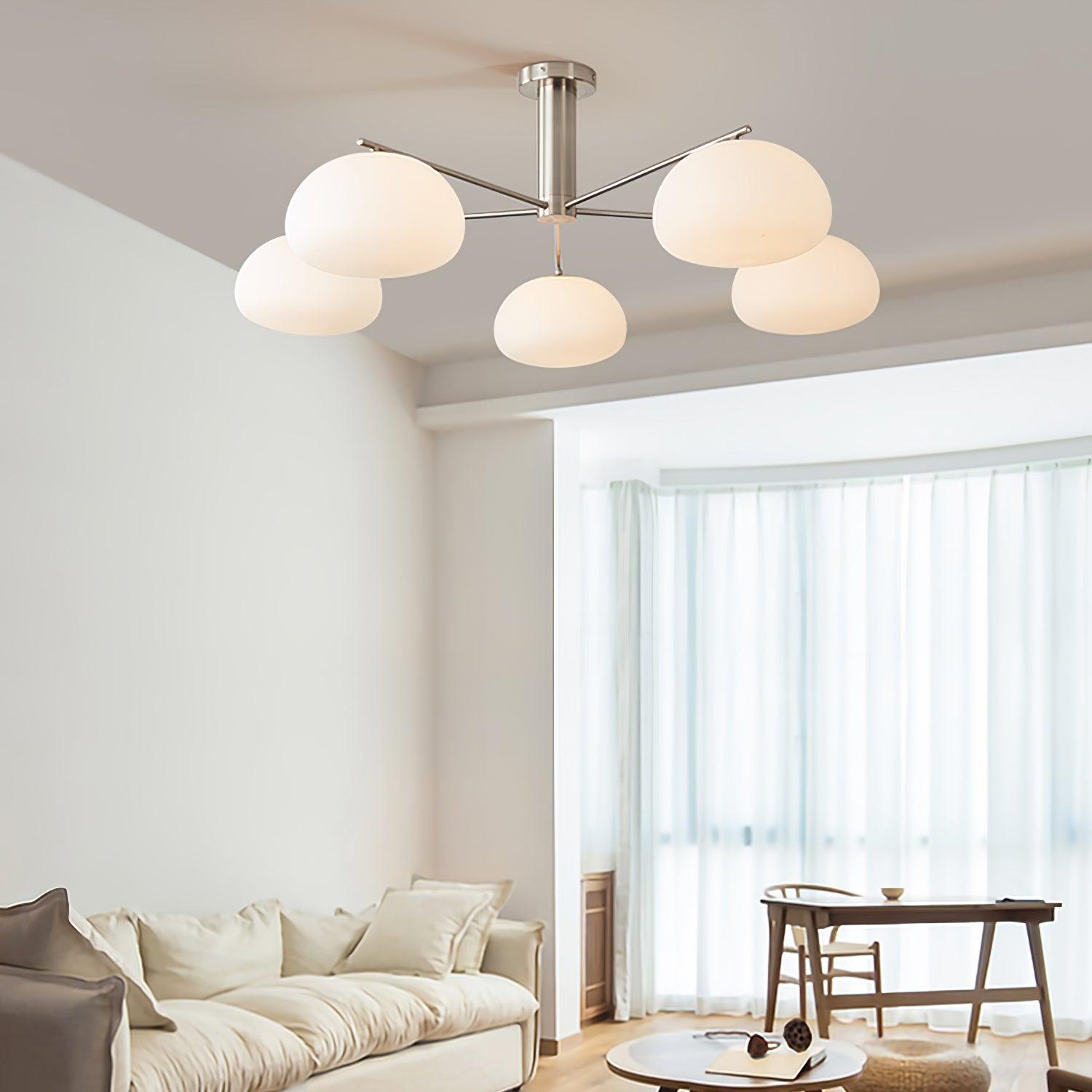 Briette Crystal Chandelier - Elegant Modern Ceiling Light Fixture for Dining Room, Bedroom & Living Room Decor