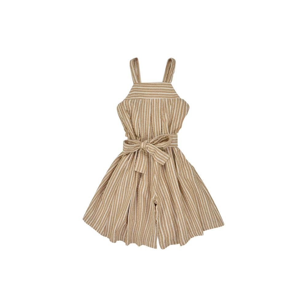 Stylish Stripe Linen Goldie Jumpsuit for Women - Summer Casual Outfit for Beach, Vacation & Everyday Wear
