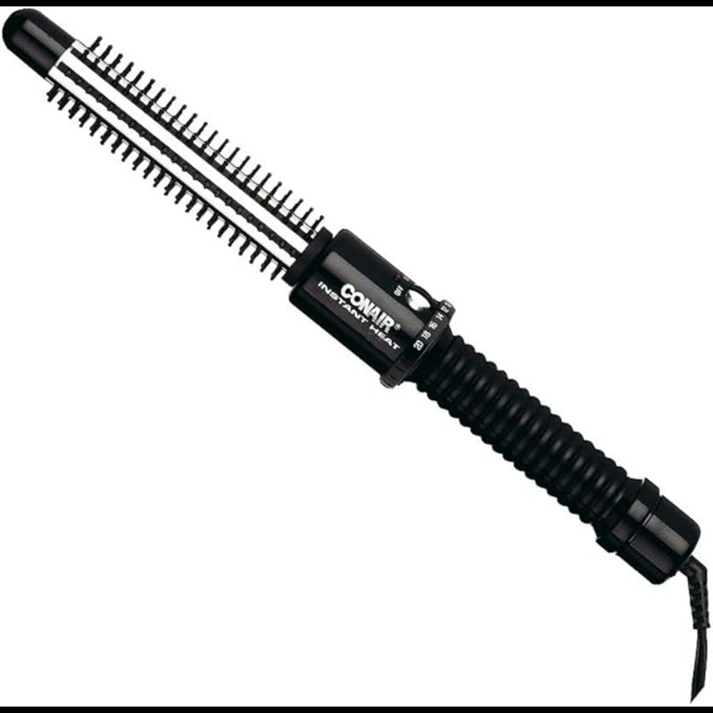 CONAIR BC84WCSC 3/4 Inch Ceramic Curling Iron Brush - Perfect for Creating Beach Waves, Loose Curls & Voluminous Hairstyles at Home or Salon