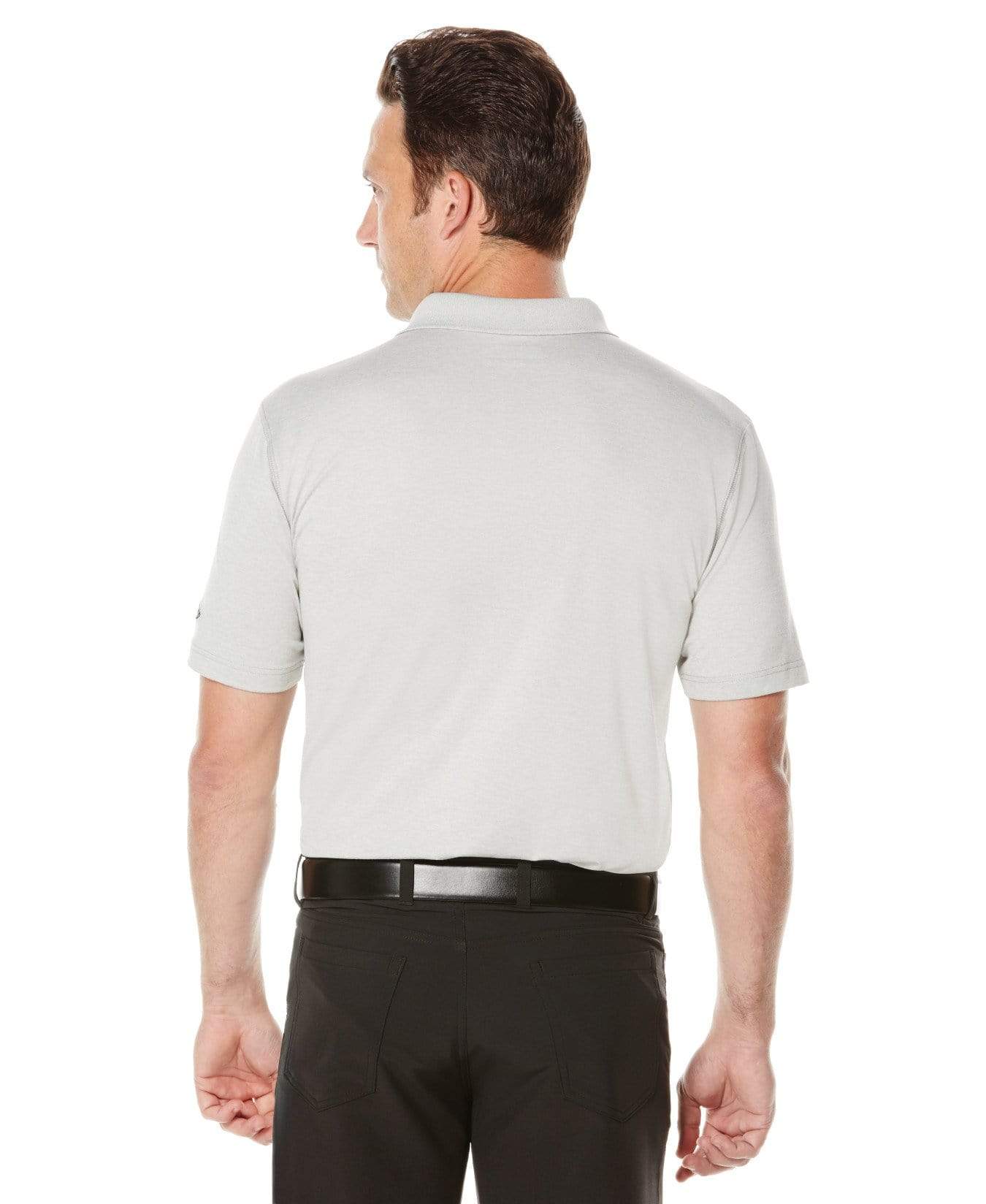 Big & Tall Performance Heathered Polo Shirt for Men - Moisture-Wicking, Breathable & Comfortable - Ideal for Work, Golf & Casual Wear