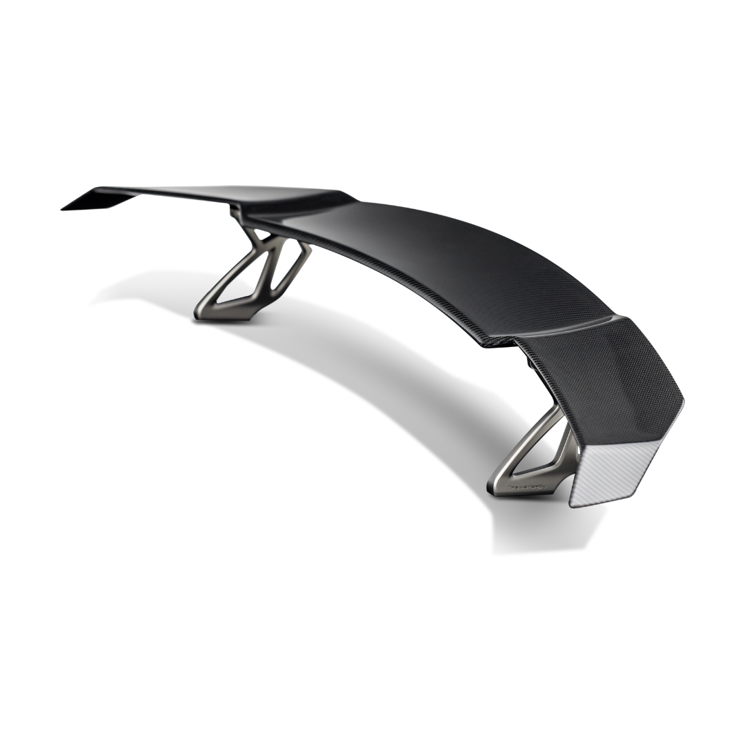 BMW G8X M3 M4 Carbon Fiber Rear Wing Spoiler - High Performance V-Style Design with Aluminum Uprights | Perfect for Track Racing & Street Performance Upgrades